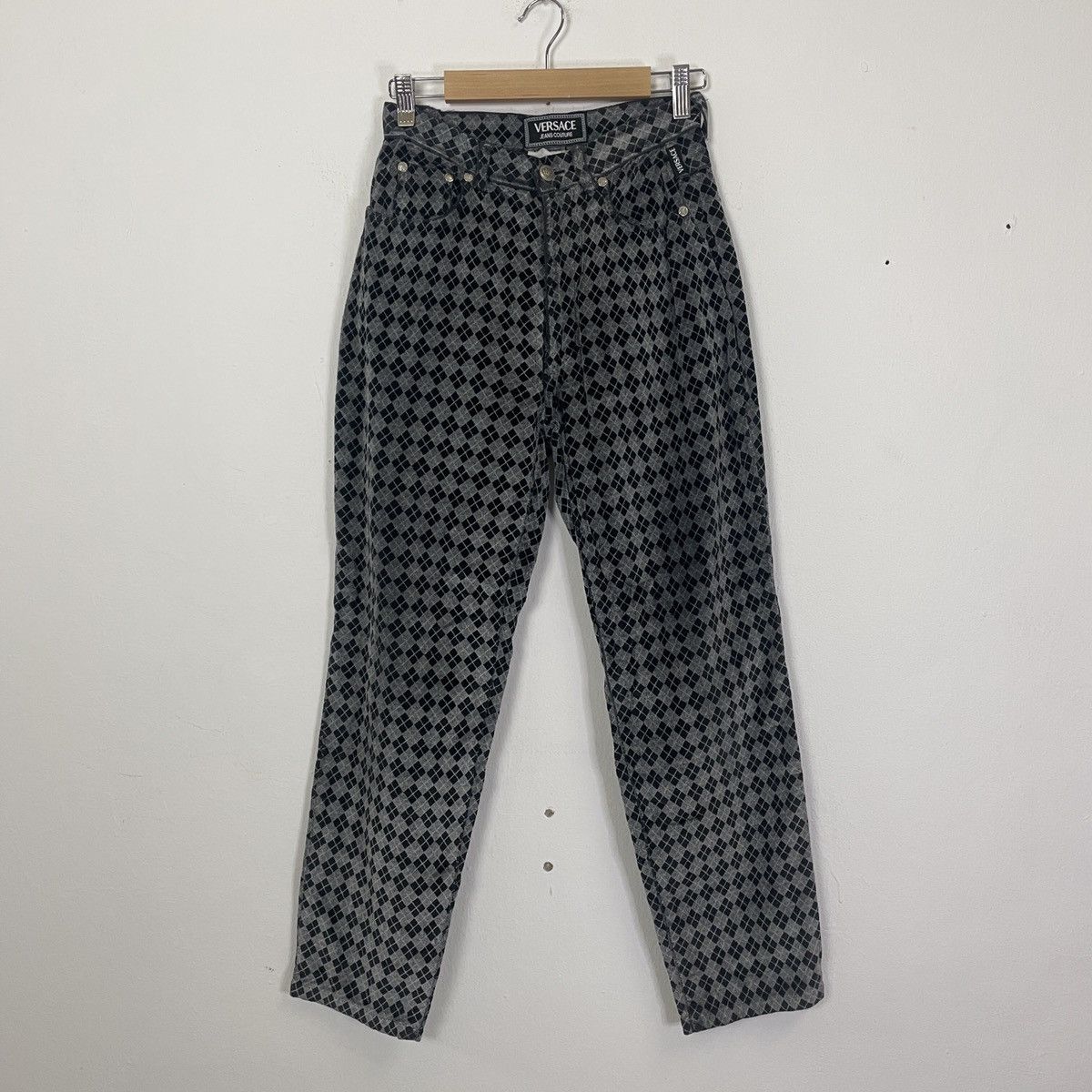 Versace Vintage Versace Jeans Couture Monogram Casual Pants Size 25" / US 0 / IT 36 - 1 Thumbnail