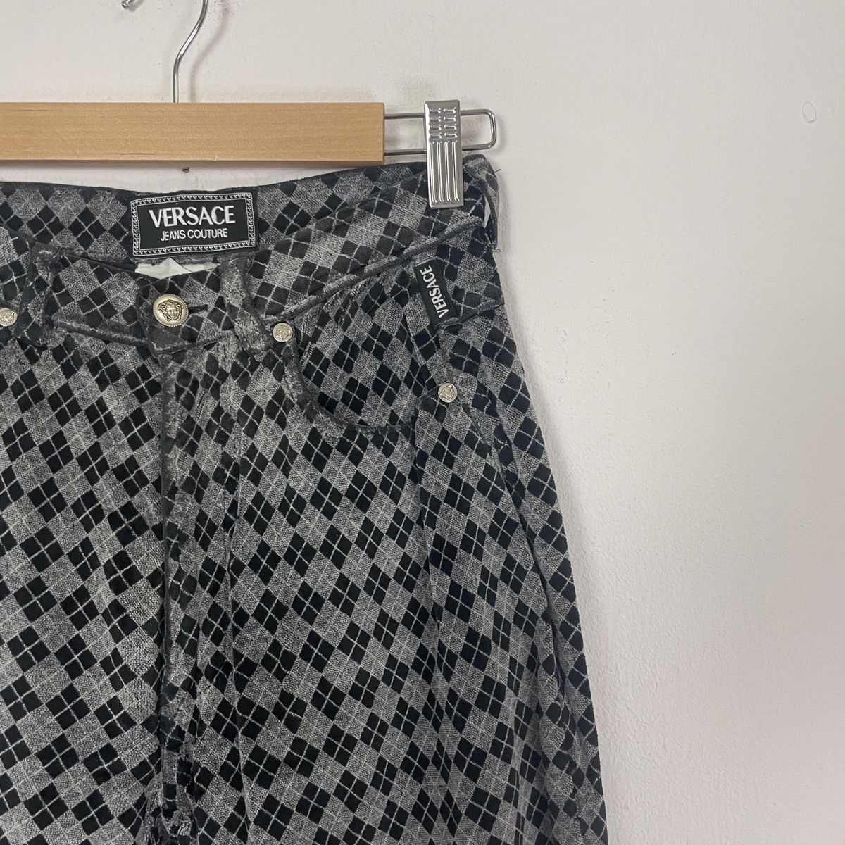 Versace Vintage Versace Jeans Couture Monogram Casual Pants Size 25" / US 0 / IT 36 - 2 Thumbnail