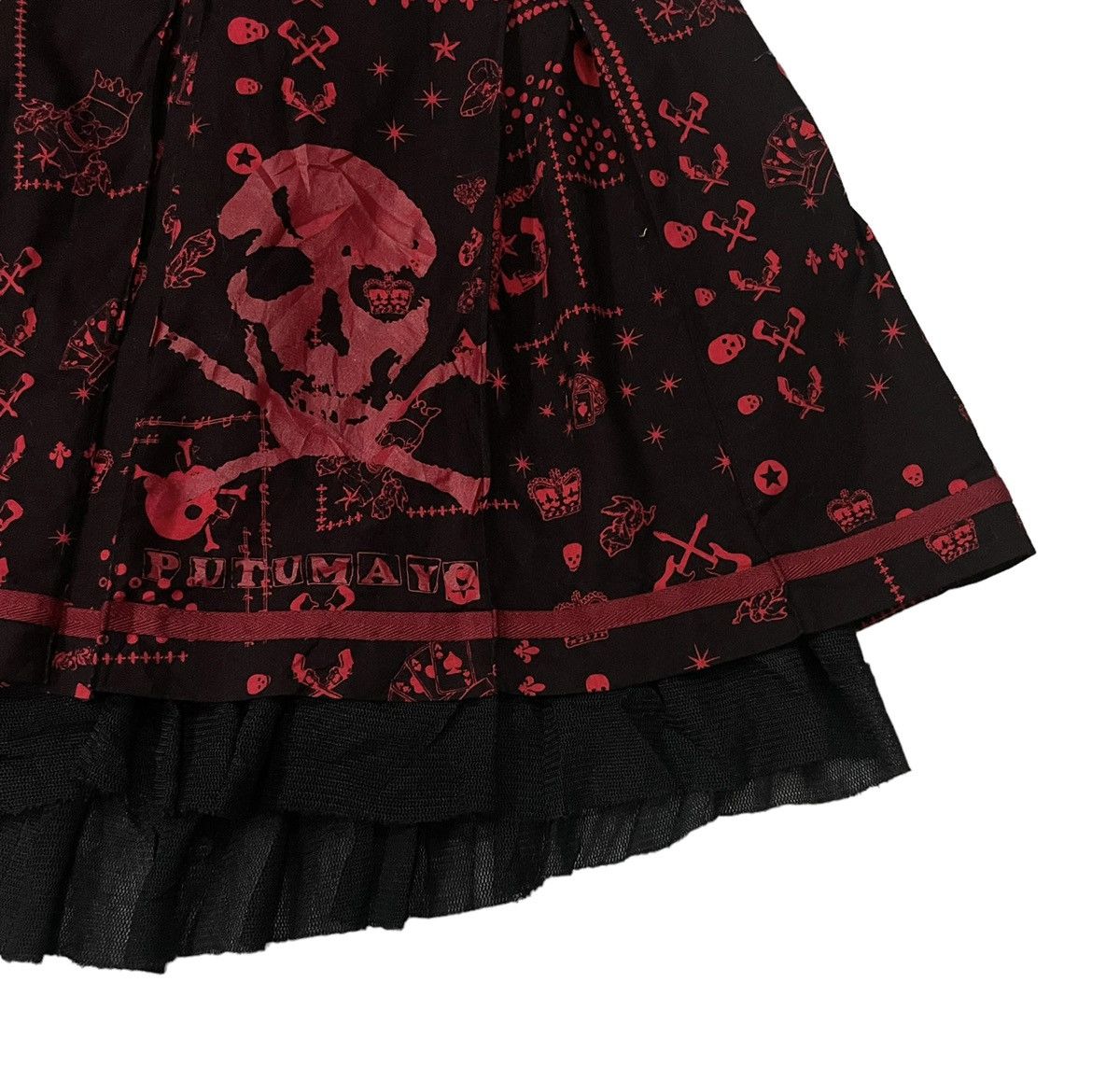 Hysteric Glamour 🇯🇵Putumayo Seditionaries Punk Gothic Mini Skirt Size 26" / US 2 / IT 38 - 3 Thumbnail
