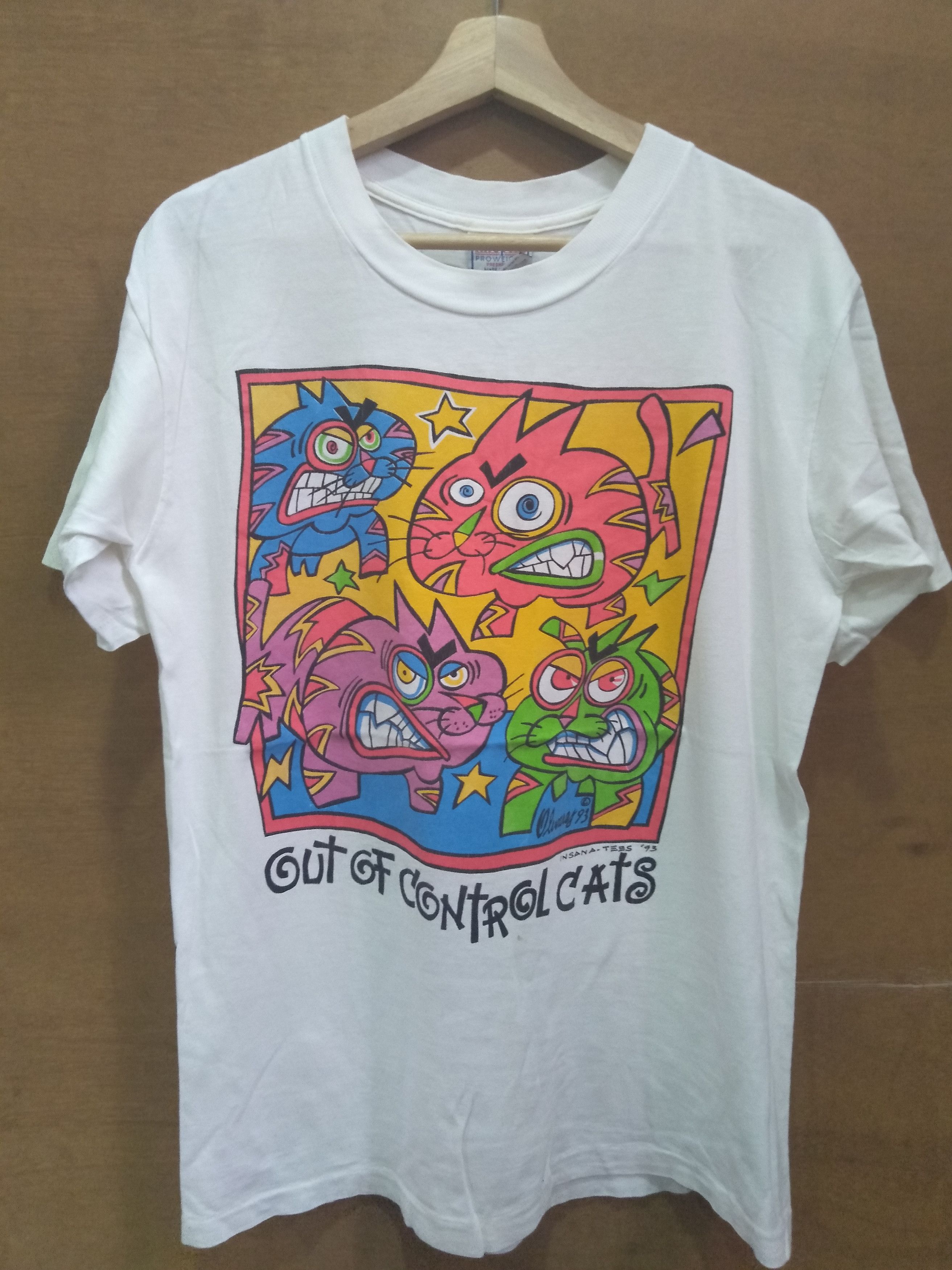 Vintage Out of Control Cats Size US L / EU 52-54 / 3 - 1 Thumbnail