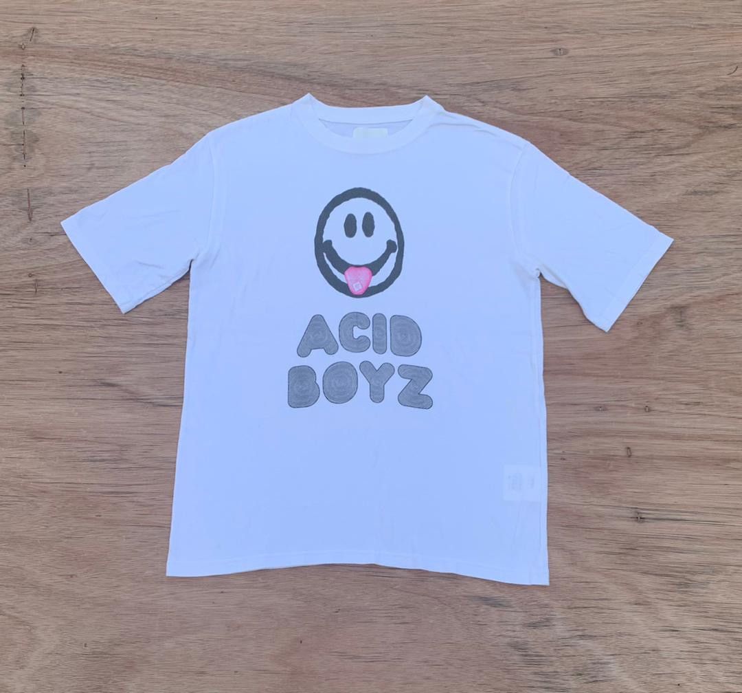 image of Vintage Tee Acid Boyz A31 in White, Men's (Size Large)