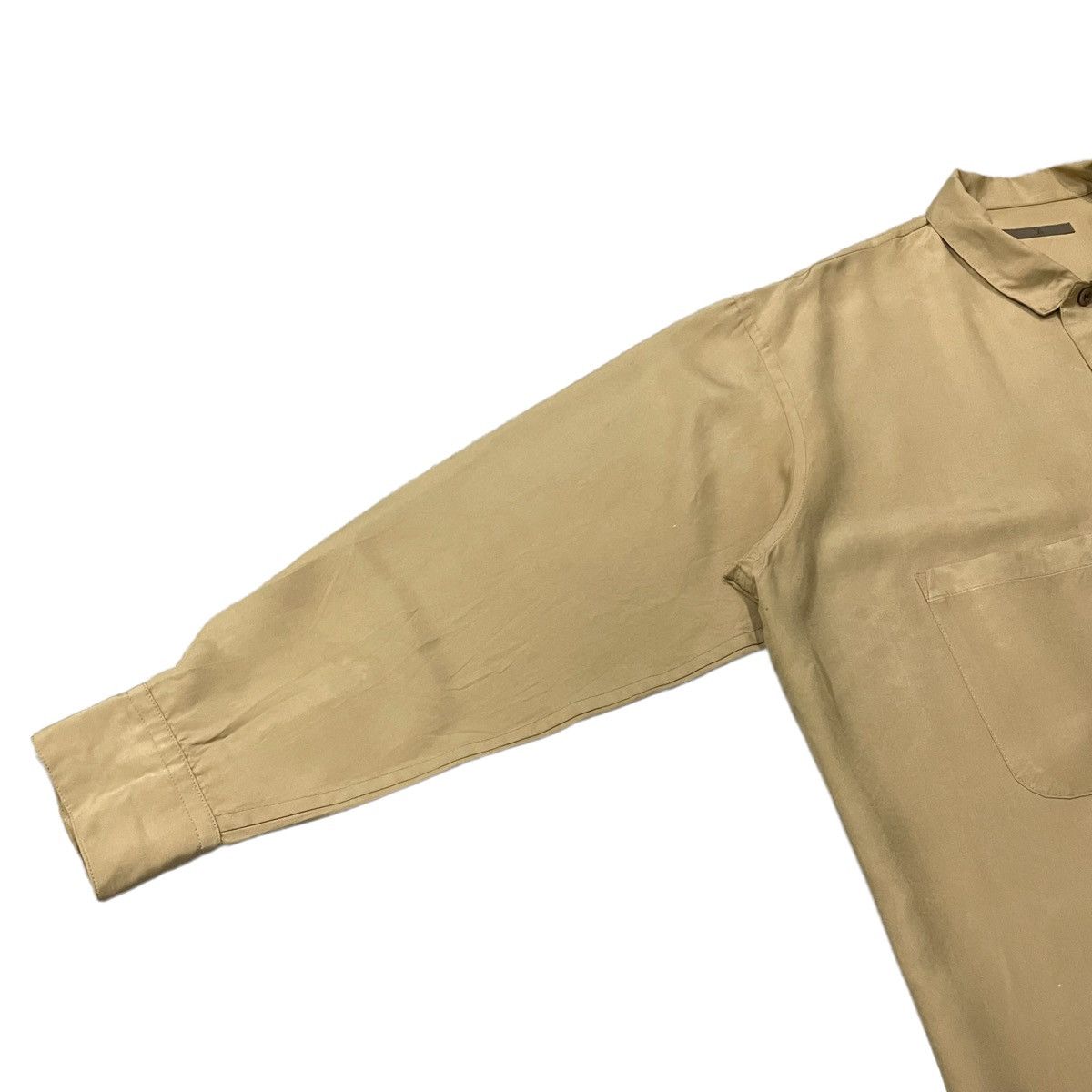 Yohji Yamamoto Vintage 80’s Y’s Yohji Yamamoto Silk Buttons Up Shirt Size US XL / EU 56 / 4 - 7 Thumbnail
