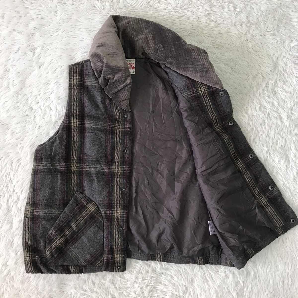 Japanese Brand 💥Steals💥Titicaca Check Art Fleece Vest Size US M / EU 48-50 / 2 - 12 Thumbnail