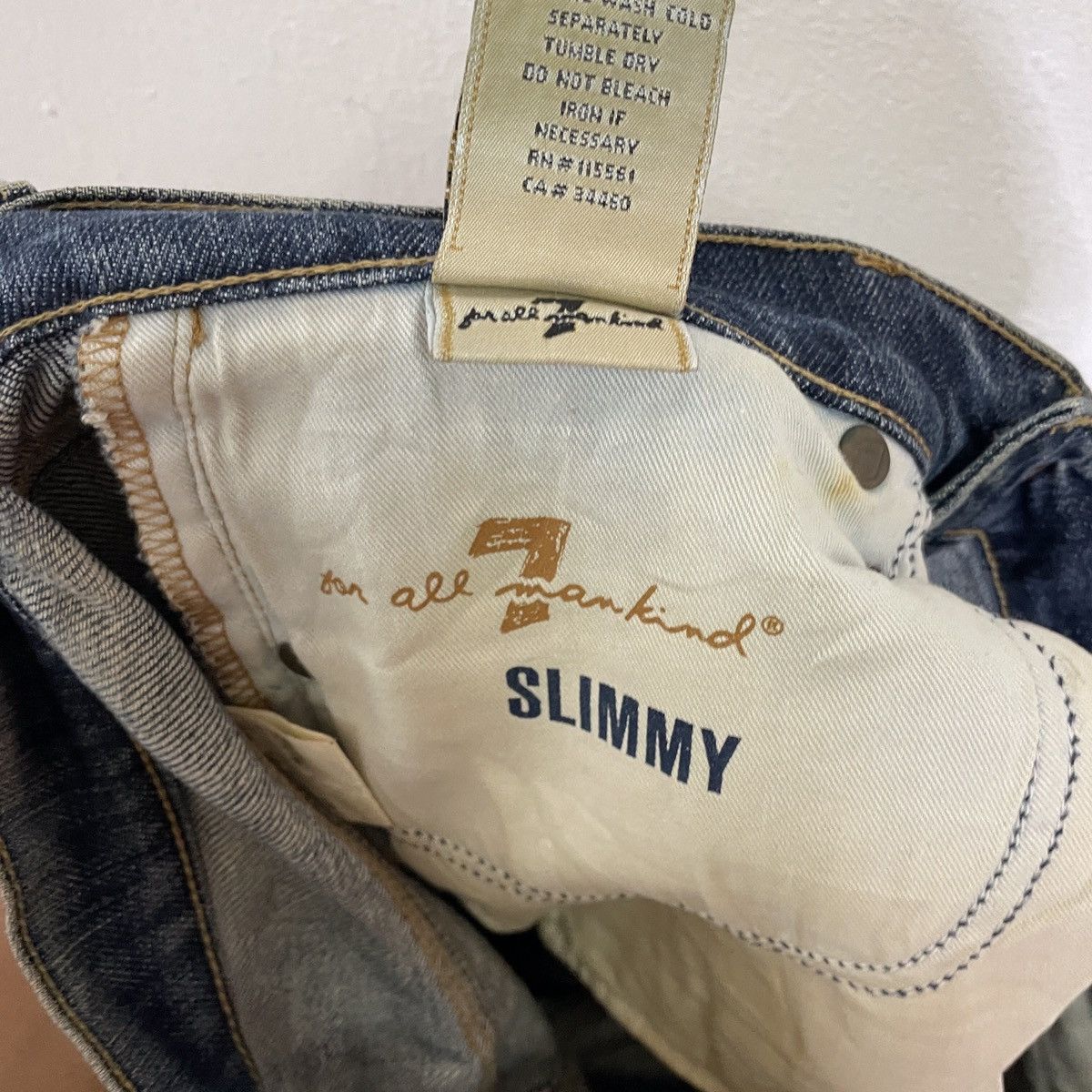 7 For All Mankind Vintage 7 For All Mankind Denim Jeans Size US 32 / EU 48 - 7 Thumbnail