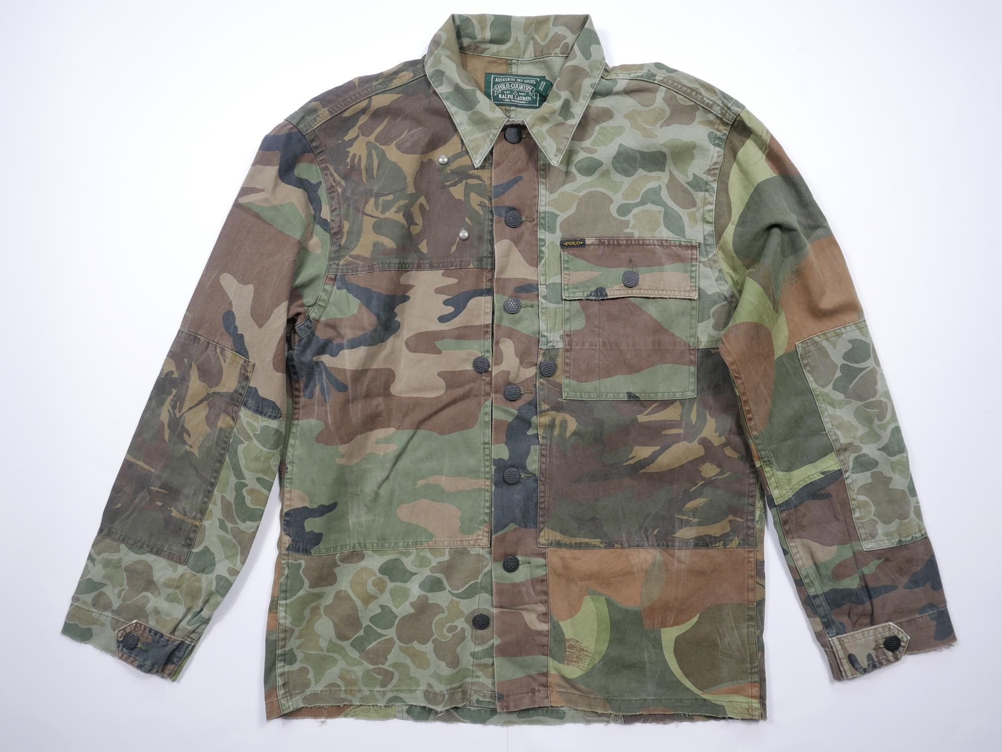 Polo Ralph Lauren Country Jacket Camo Patchwork Military S