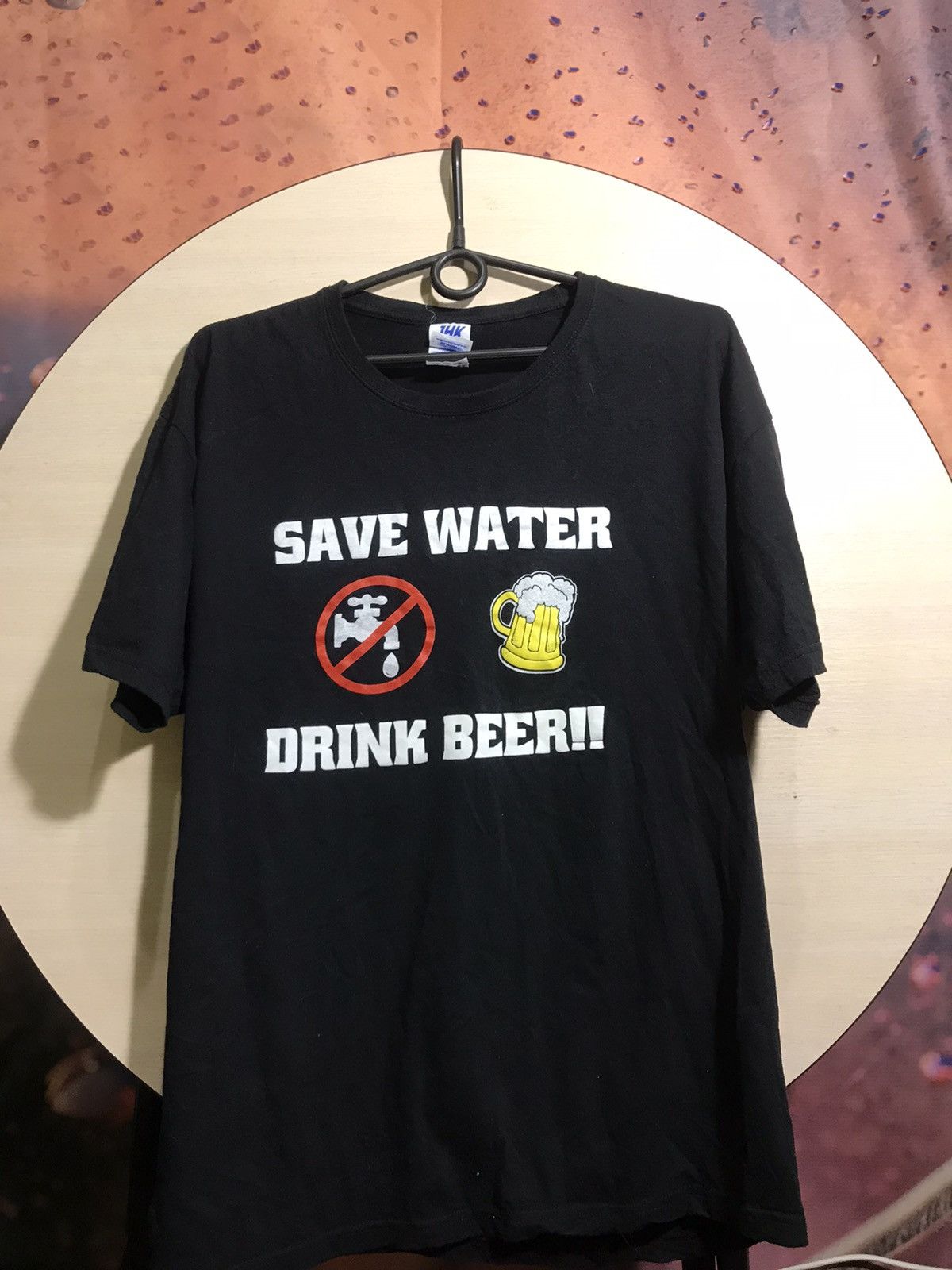 Drink Beer Save Water Drink beer save water streetwear vintage tee Size US L / EU 52-54 / 3 - 2 Thumbnail