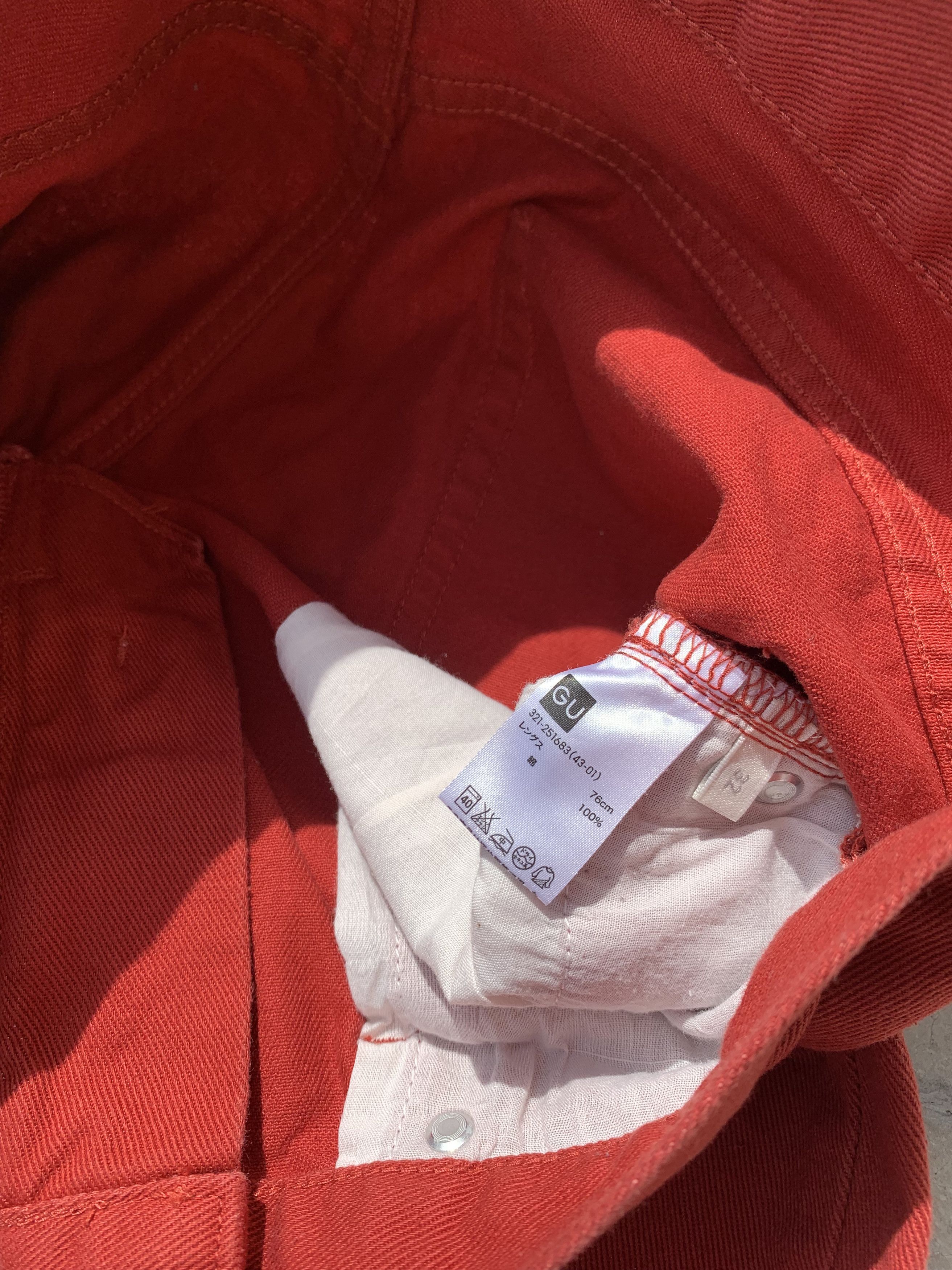 GU GU Red Pants Size US 32 / EU 48 - 9 Thumbnail