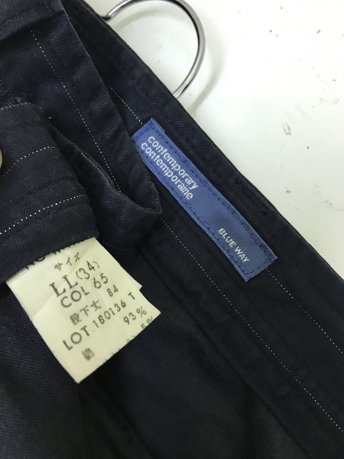 Japanese Brand Made in japan Blueway Cargo Striped Pant Size US 33 - 8 Thumbnail