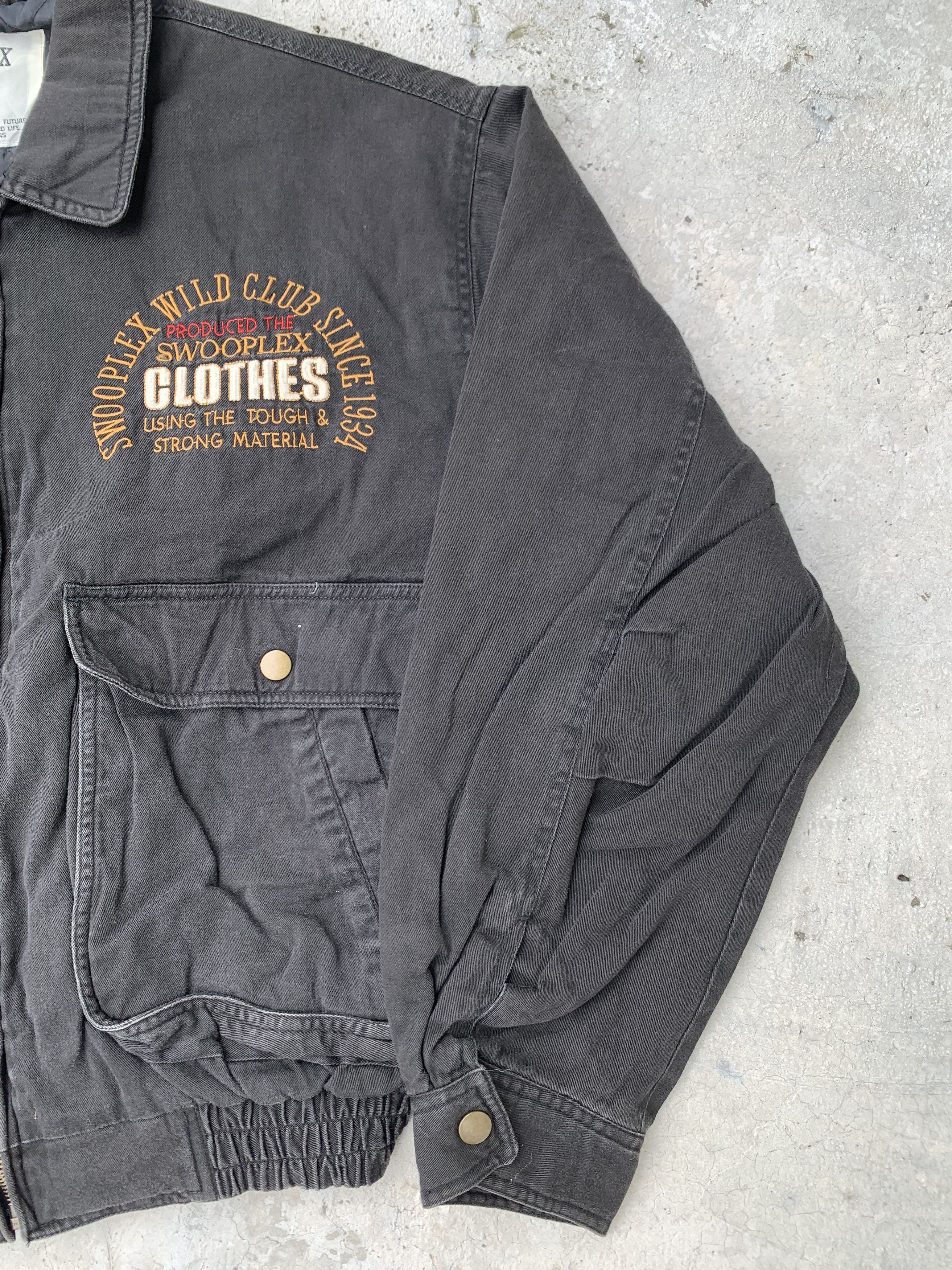 Japanese Brand Vintage Swooplex Wild Club Embroidery Quilted Lined Bomber Size US M / EU 48-50 / 2 - 4 Thumbnail