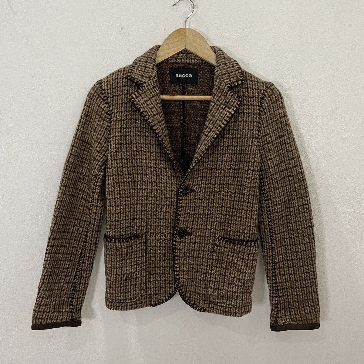 Issey Miyake Vintage Zucca By Issey Miyake Tweed Jacket Size M / US 6-8 / IT 42-44 - 1 Thumbnail