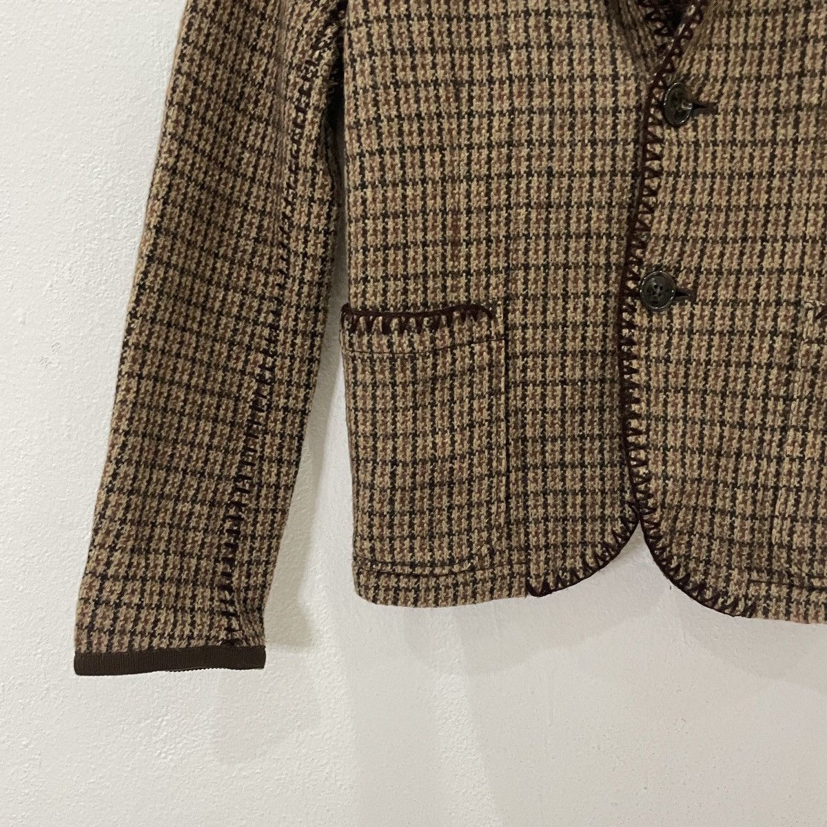 Issey Miyake Vintage Zucca By Issey Miyake Tweed Jacket Size M / US 6-8 / IT 42-44 - 3 Thumbnail