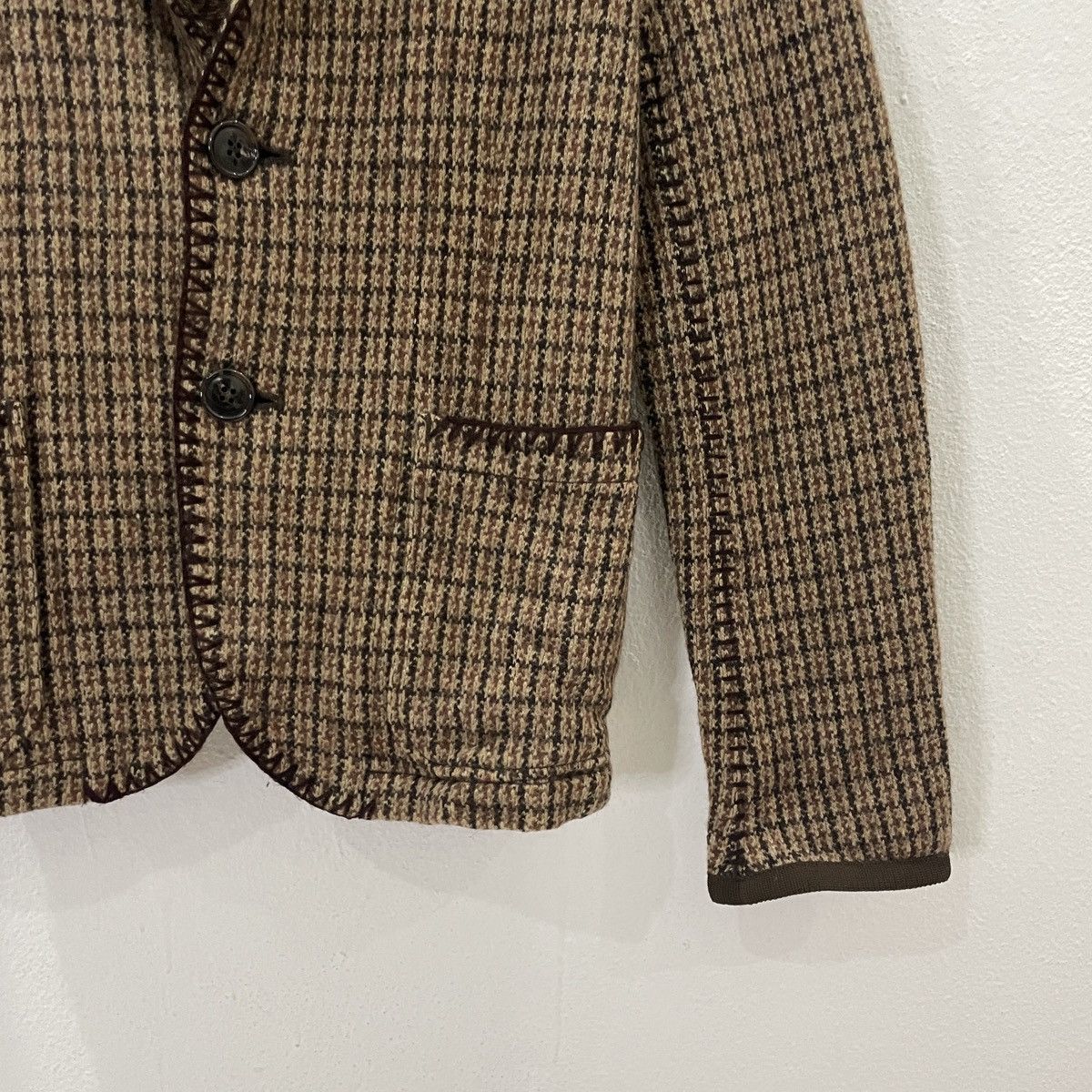 Issey Miyake Vintage Zucca By Issey Miyake Tweed Jacket Size M / US 6-8 / IT 42-44 - 2 Thumbnail