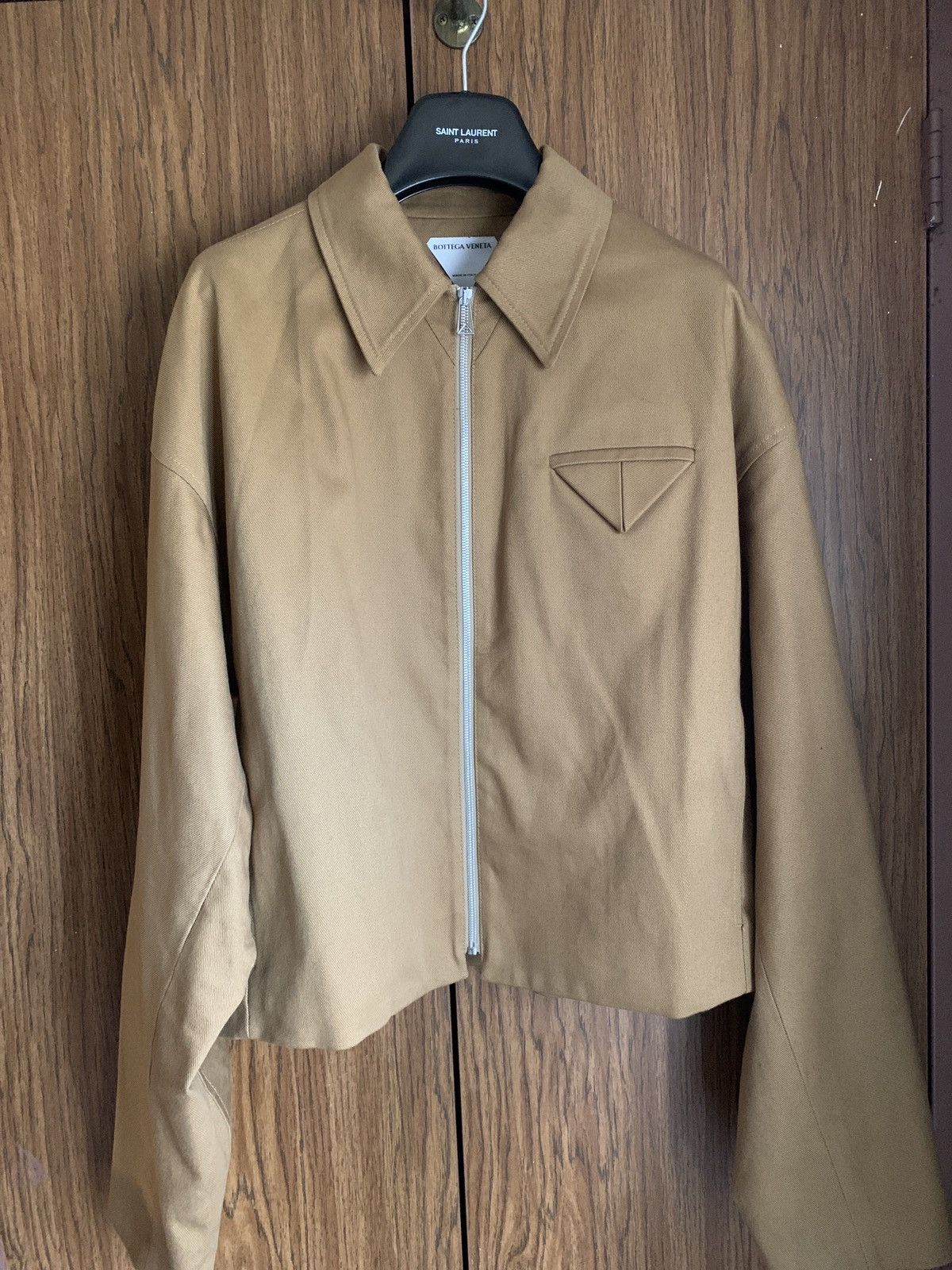 Bottega Veneta Bottega Veneta Cotton Twill Cropped Jacket Size US L / EU 52-54 / 3 - 6 Thumbnail