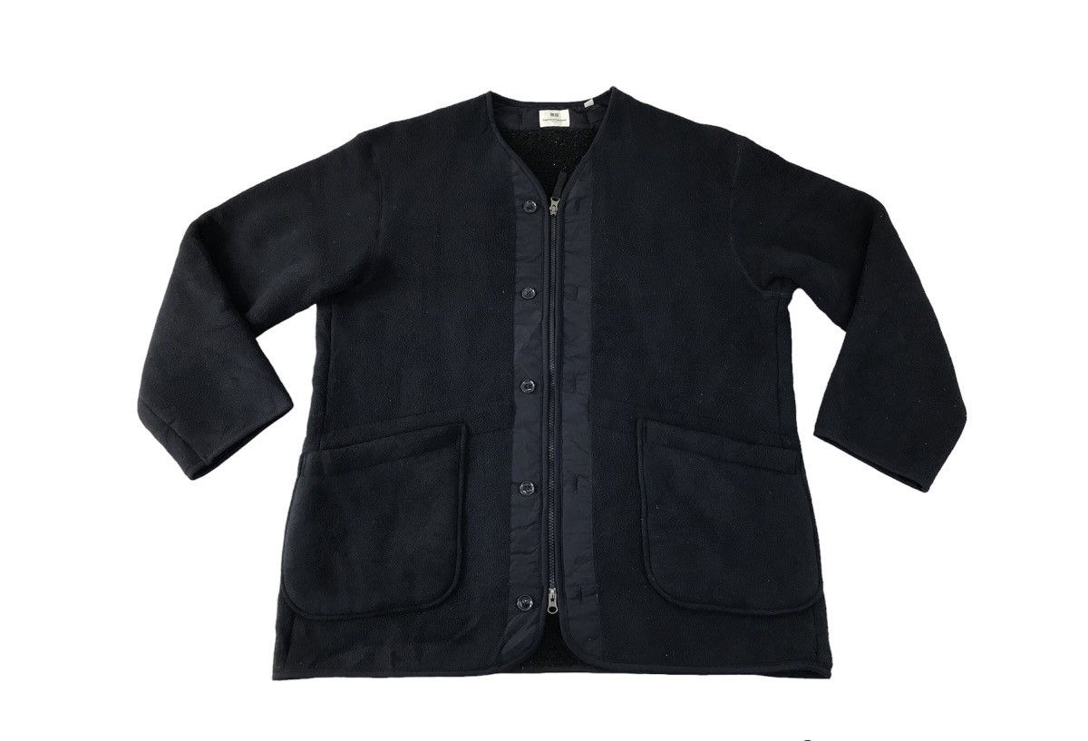 image of Engineered Garments Engineered Garment New York Fluffy Fleece Sherpa Innerjacket in Black, Women's 