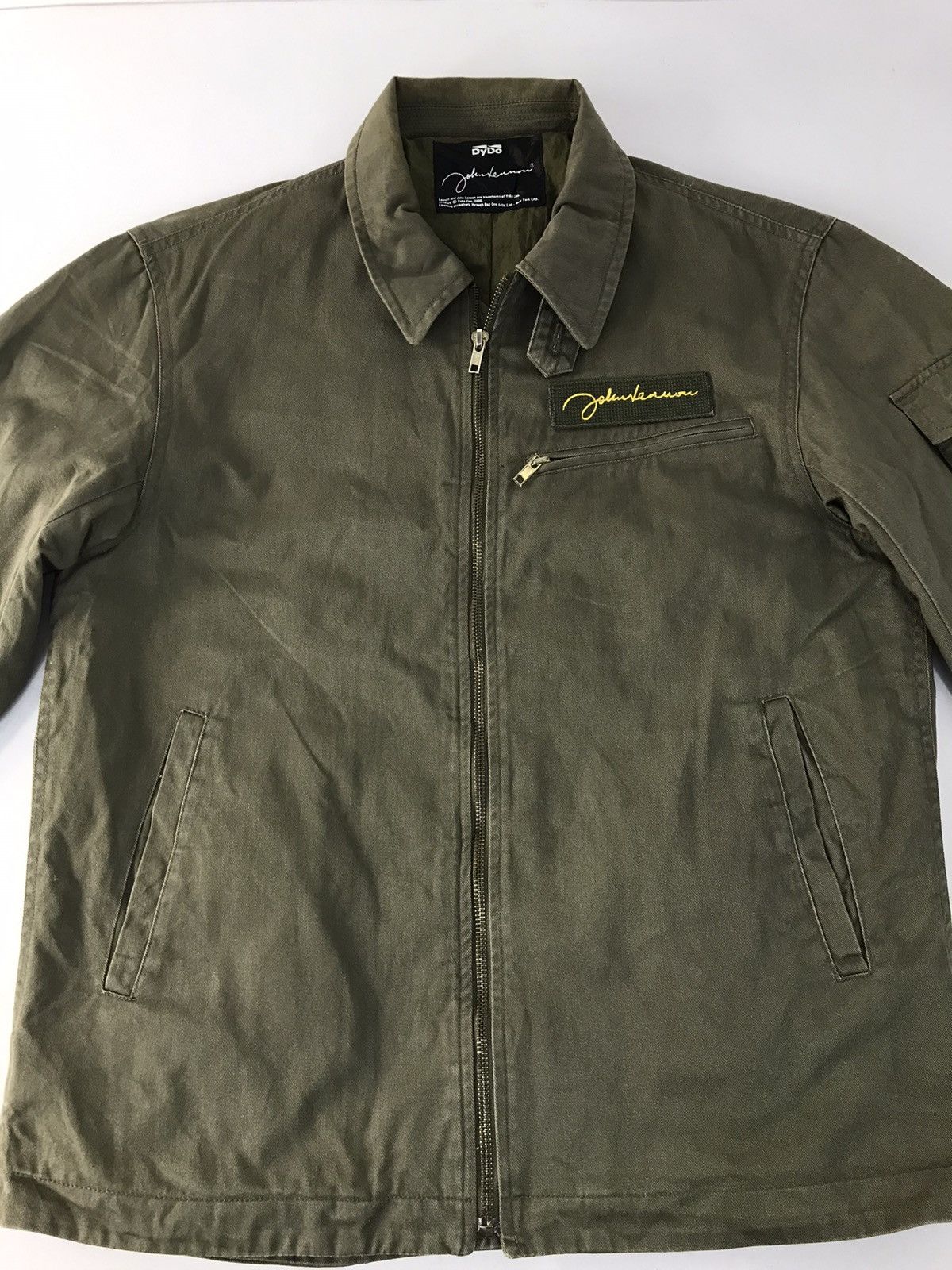 Vintage DyDo John Lennon Yoko Ono Artwork 2000 Khakis Jacket Size US M / EU 48-50 / 2 - 2 Thumbnail