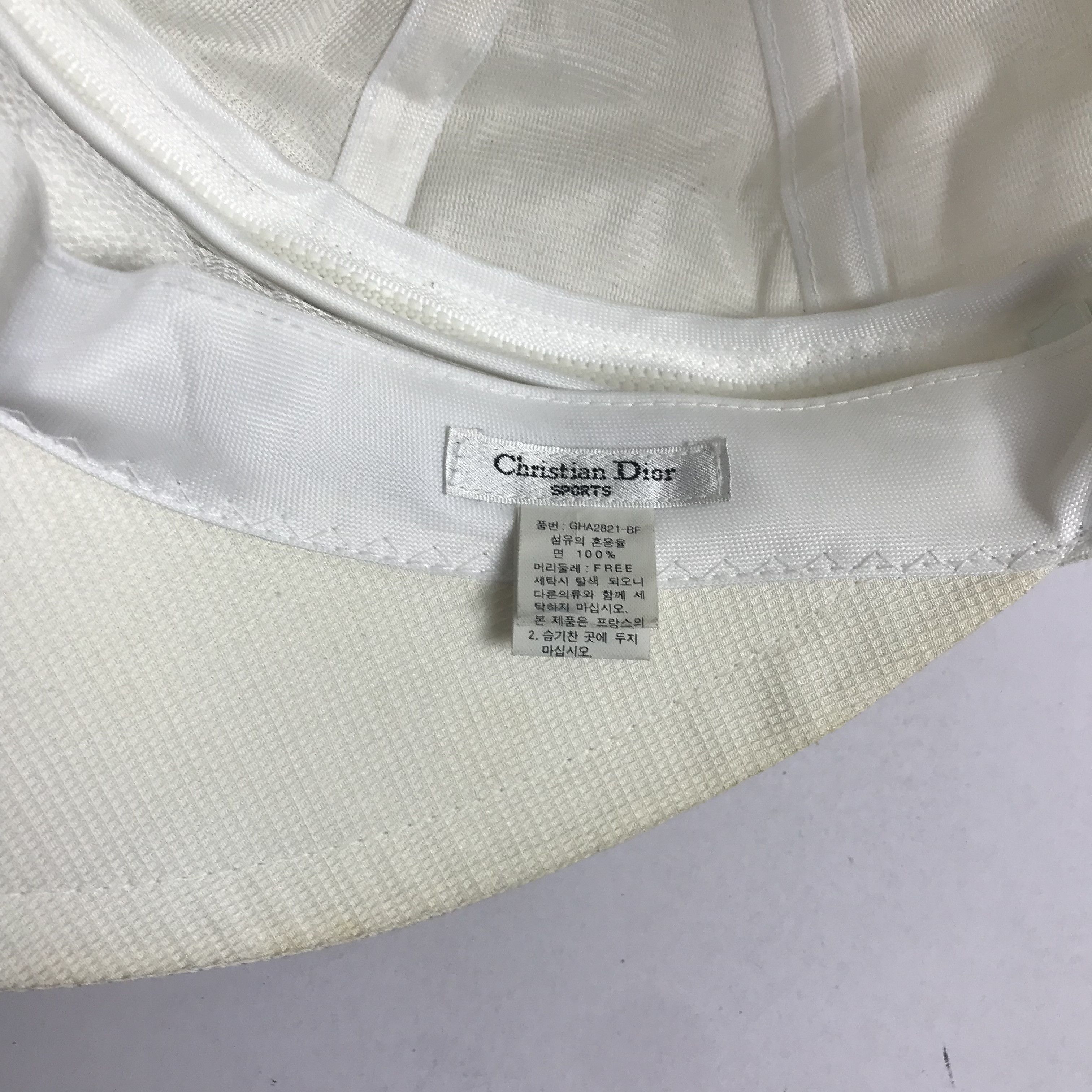 Christian Dior Sport Rare Design Zipper Trucket Hat