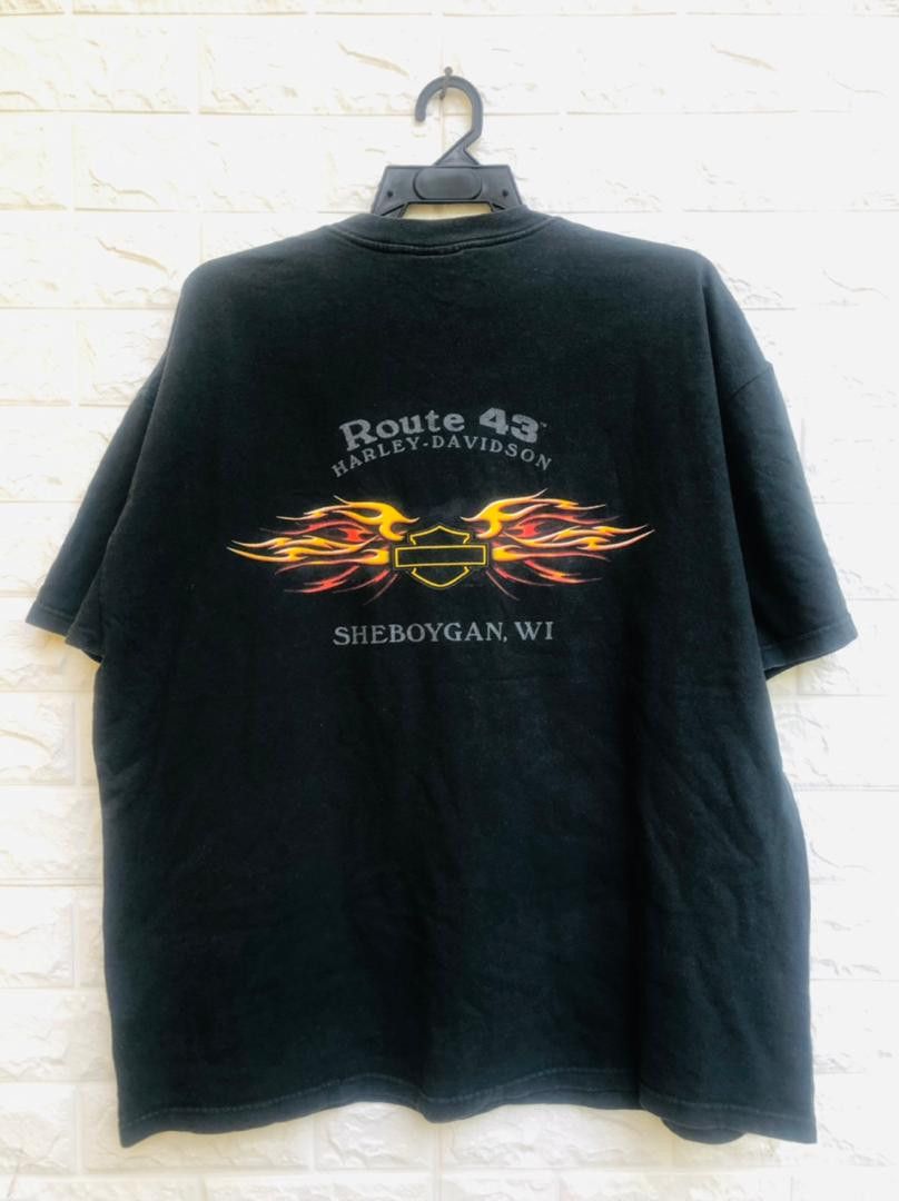 Harley Davidson × Vintage Vintage Harley Davidson Eagle Motorcycle Designer Fashion Size US XL / EU 56 / 4 - 2 Thumbnail