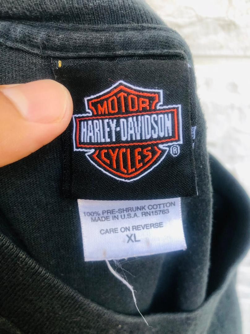 Harley Davidson × Vintage Vintage Harley Davidson Eagle Motorcycle Designer Fashion Size US XL / EU 56 / 4 - 9 Thumbnail