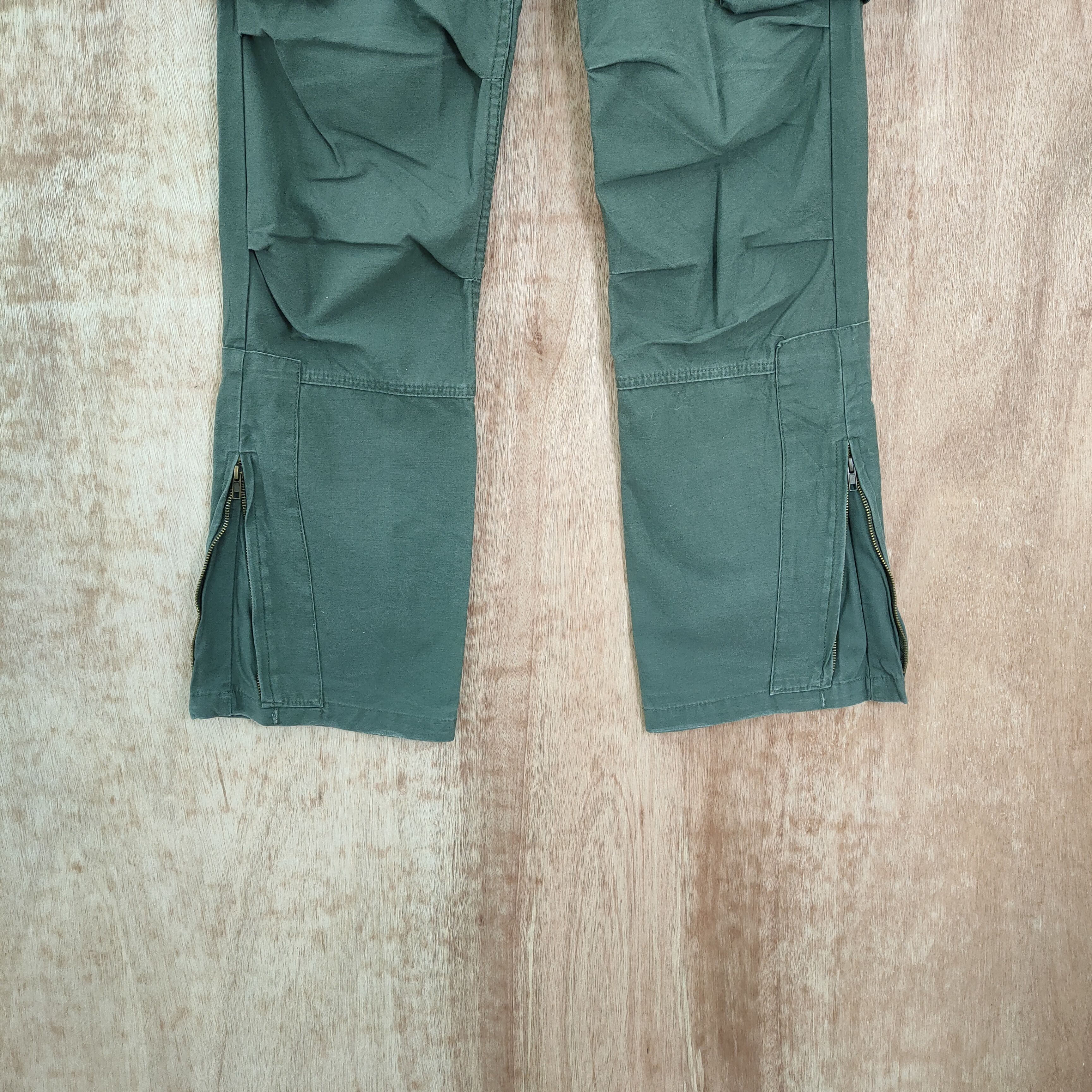 Japanese Brand VINTAGE JUNGLE STORM CARGO PANTS ZIPPER OPEN LEG Size US 30 / EU 46 - 3 Thumbnail