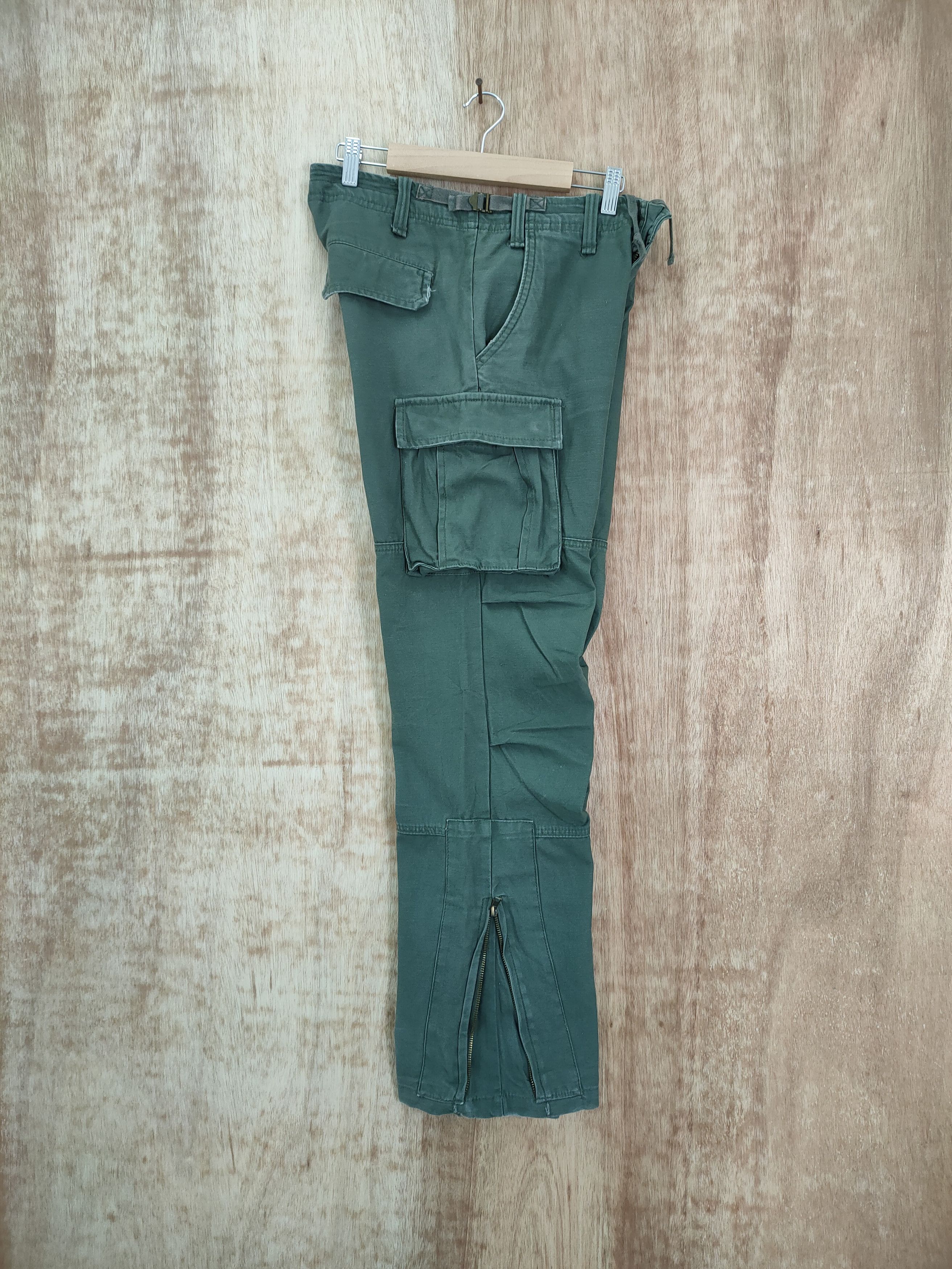 Japanese Brand VINTAGE JUNGLE STORM CARGO PANTS ZIPPER OPEN LEG Size US 30 / EU 46 - 7 Thumbnail