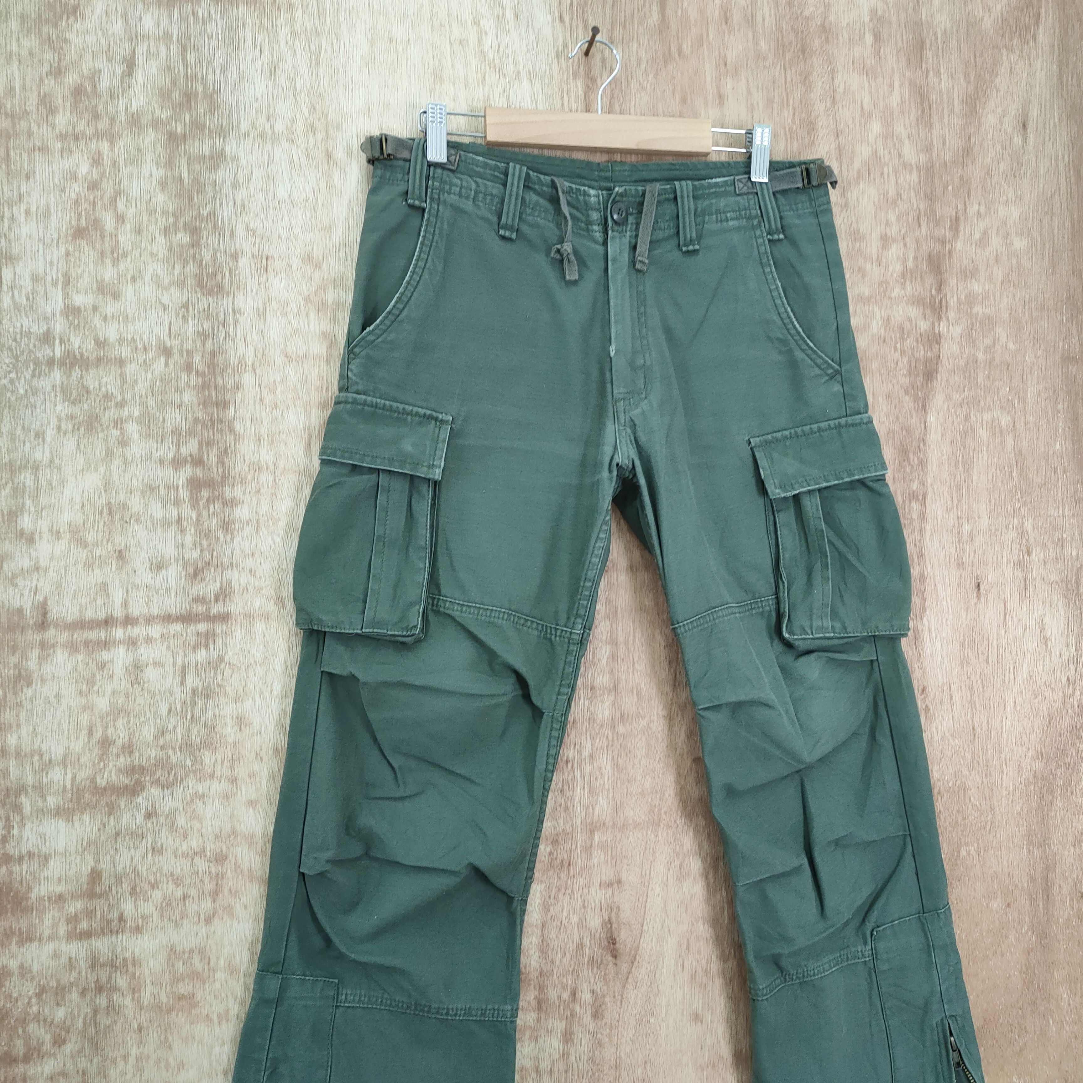 Japanese Brand VINTAGE JUNGLE STORM CARGO PANTS ZIPPER OPEN LEG Size US 30 / EU 46 - 11 Thumbnail
