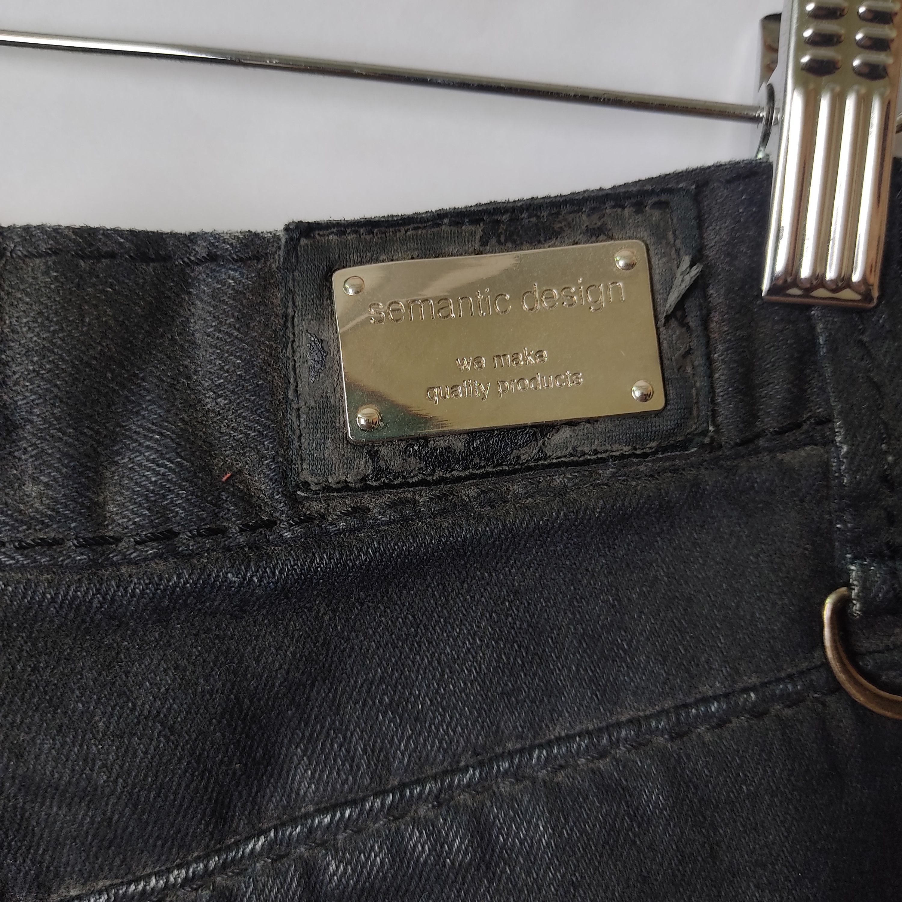 If Six Was Nine × Japanese Brand × semanticdesign Semantic Design two tone colours Denim Pants Size US 32 / EU 48 - 10 Thumbnail