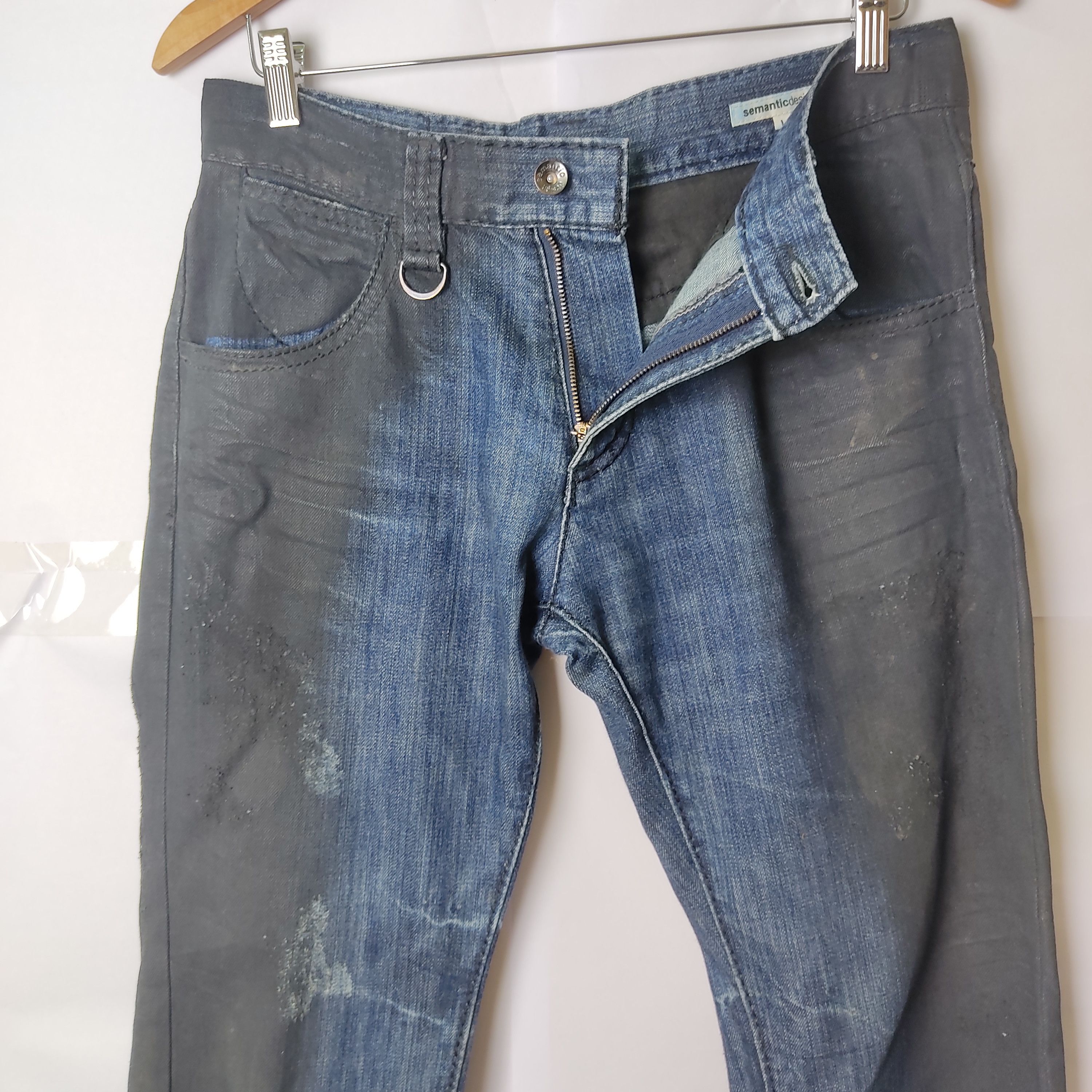 If Six Was Nine × Japanese Brand × semanticdesign Semantic Design two tone colours Denim Pants Size US 32 / EU 48 - 5 Thumbnail