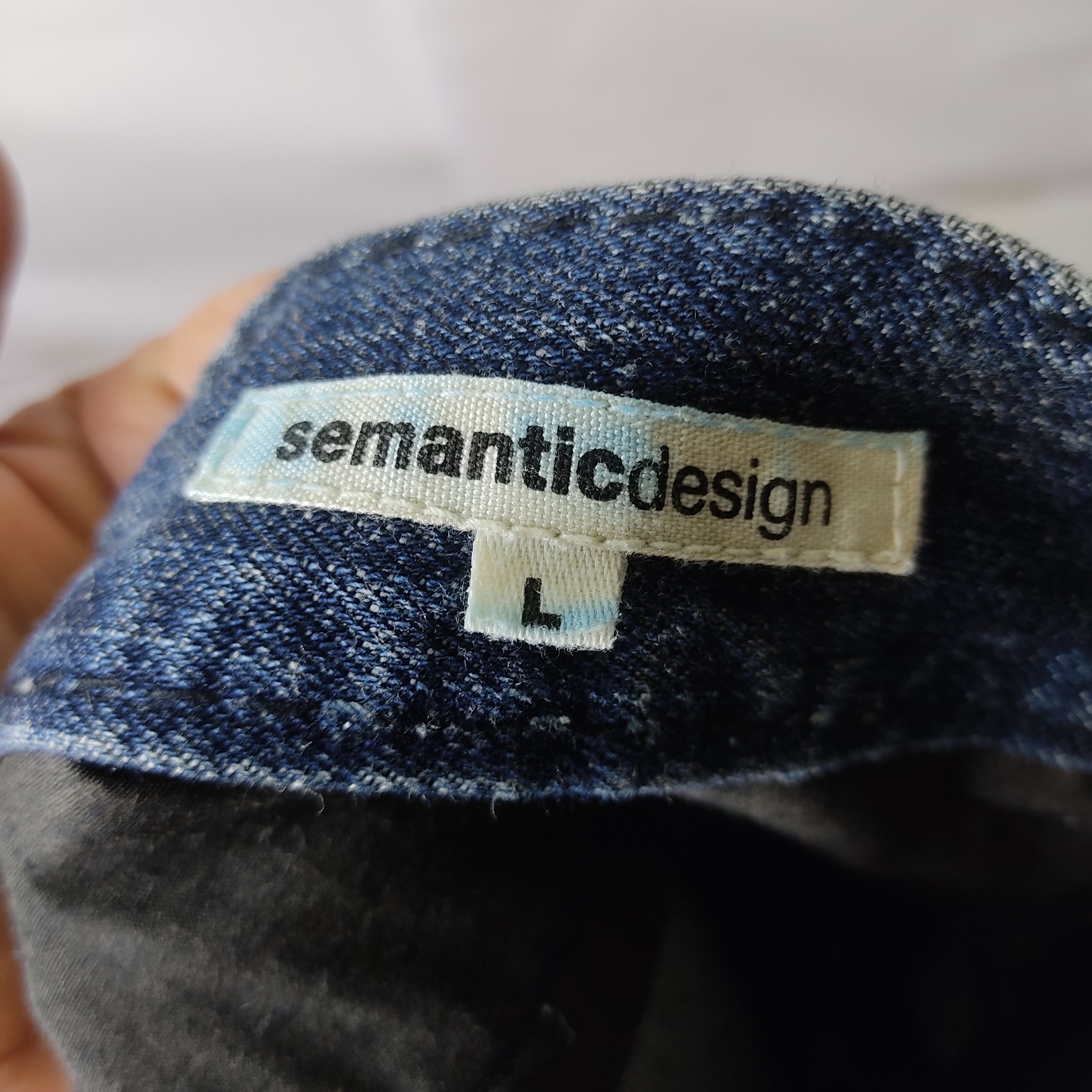 If Six Was Nine × Japanese Brand × semanticdesign Semantic Design two tone colours Denim Pants Size US 32 / EU 48 - 9 Thumbnail