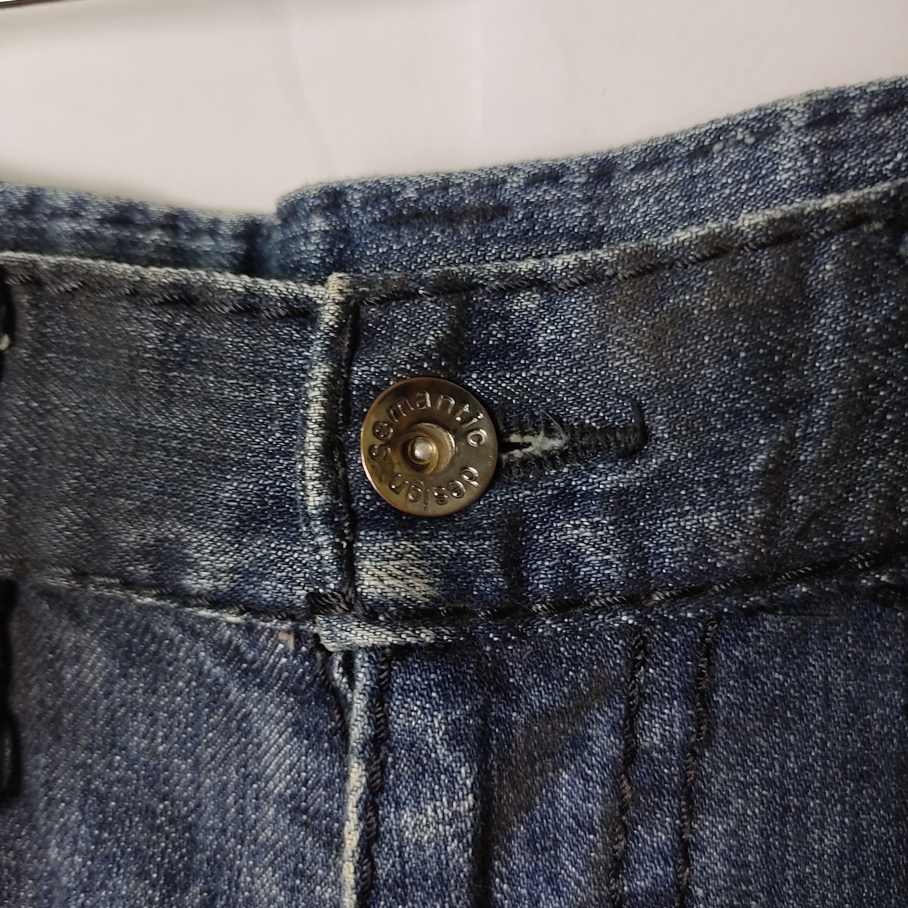 If Six Was Nine × Japanese Brand × semanticdesign Semantic Design two tone colours Denim Pants Size US 32 / EU 48 - 6 Thumbnail