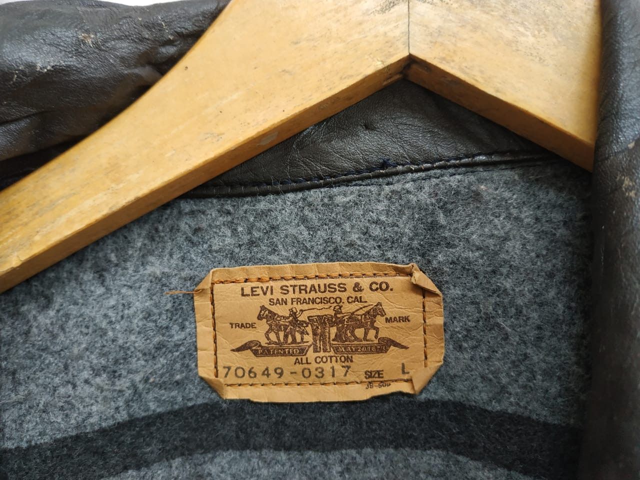 Levi's Fit M to L, 1987 Levis Orange Tab Blanket Lined Jacket Size US L / EU 52-54 / 3 - 6 Thumbnail