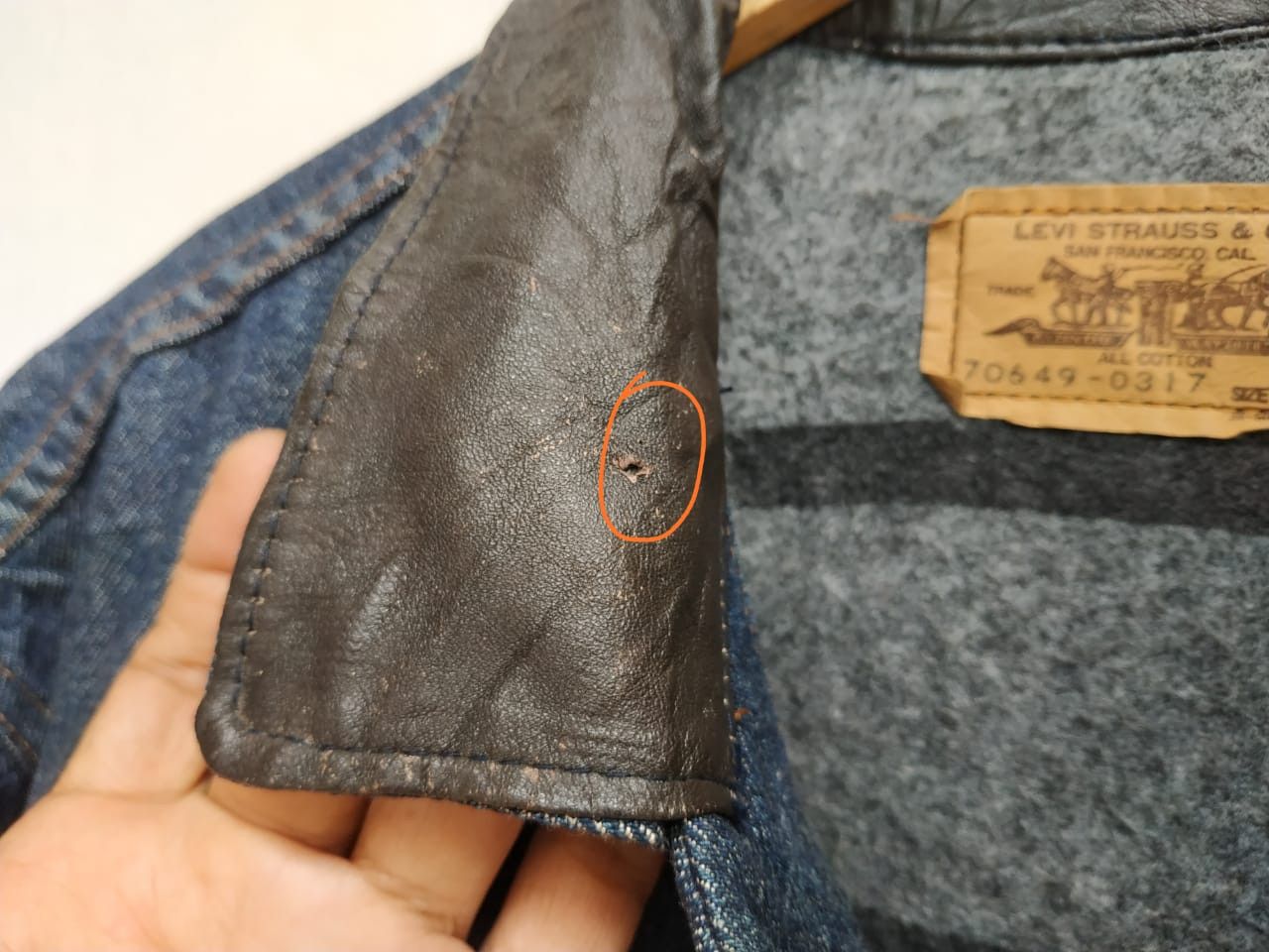 Levi's Fit M to L, 1987 Levis Orange Tab Blanket Lined Jacket Size US L / EU 52-54 / 3 - 13 Thumbnail