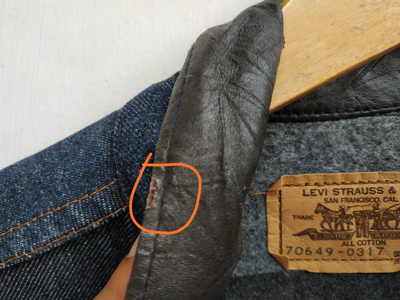 Levi's Fit M to L, 1987 Levis Orange Tab Blanket Lined Jacket Size US L / EU 52-54 / 3 - 14 Thumbnail