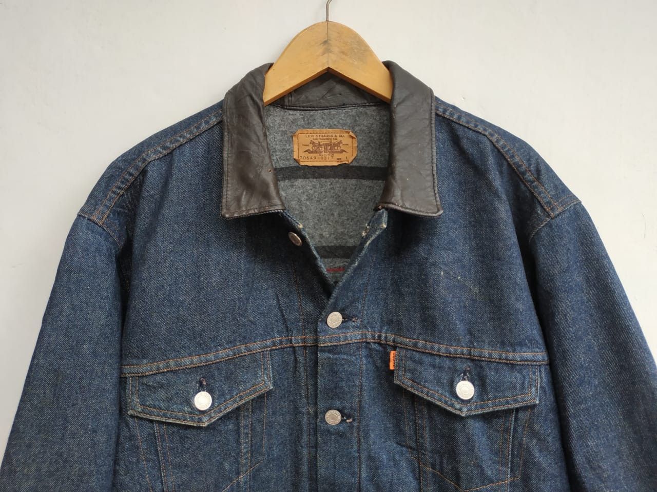 Levi's Fit M to L, 1987 Levis Orange Tab Blanket Lined Jacket Size US L / EU 52-54 / 3 - 3 Thumbnail