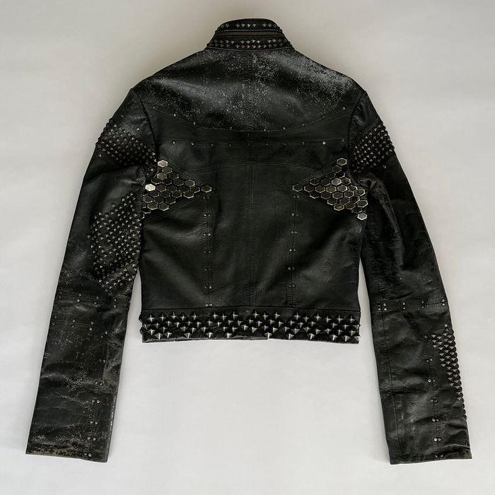 KMRii KMRii x Ernte 2000's Studded Leather Rider Jacket | Grailed
