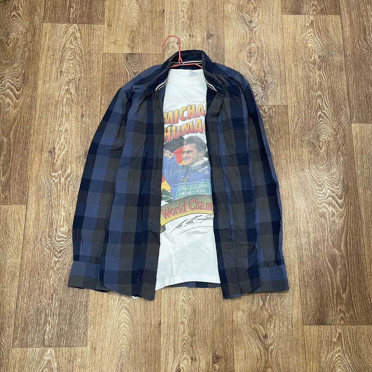 Flannel Vintage Flannel Shirt Checkered Shirt Travis Scott Style Y2K Size US L / EU 52-54 / 3 - 1 Thumbnail