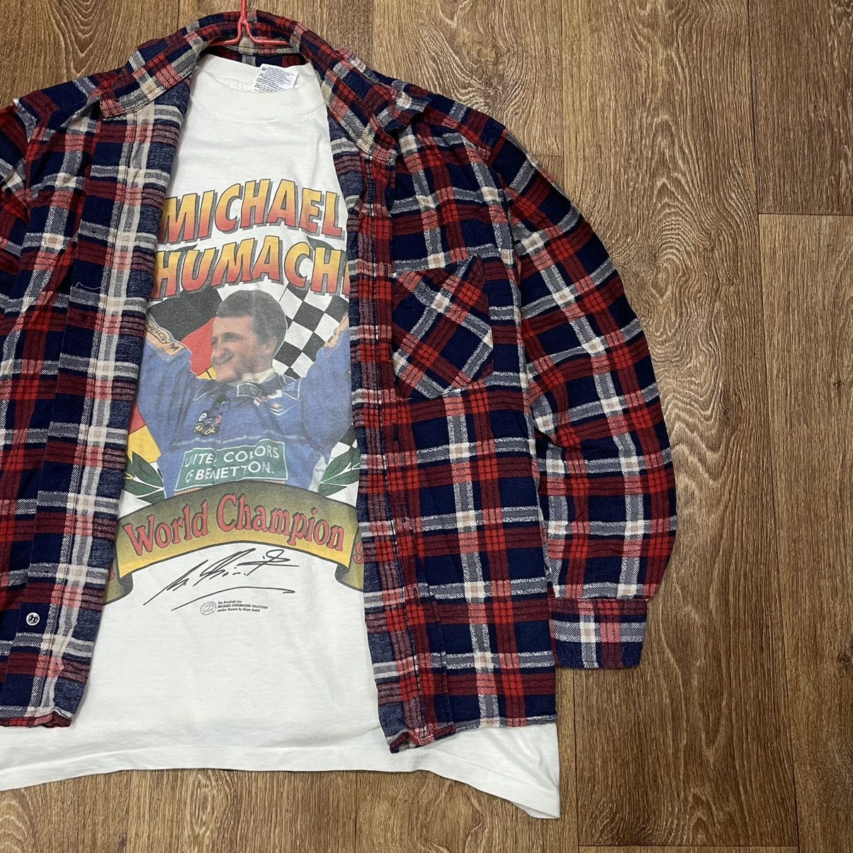 Vintage Vintage 90s Plaid Shirt Oversized Grunge Baggy Faded Red S Size US S / EU 44-46 / 1 - 3 Thumbnail