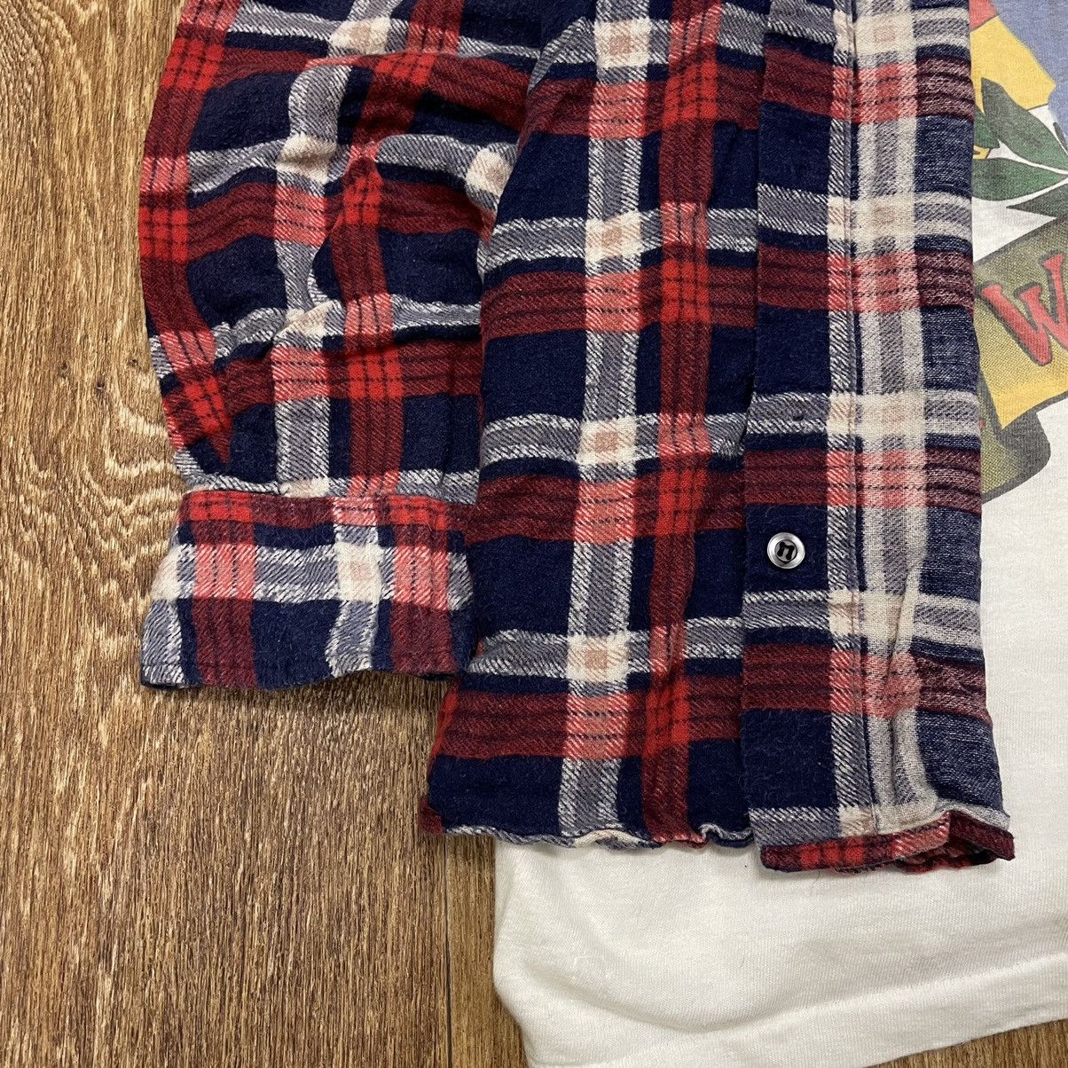 Vintage Vintage 90s Plaid Shirt Oversized Grunge Baggy Faded Red S Size US S / EU 44-46 / 1 - 4 Thumbnail