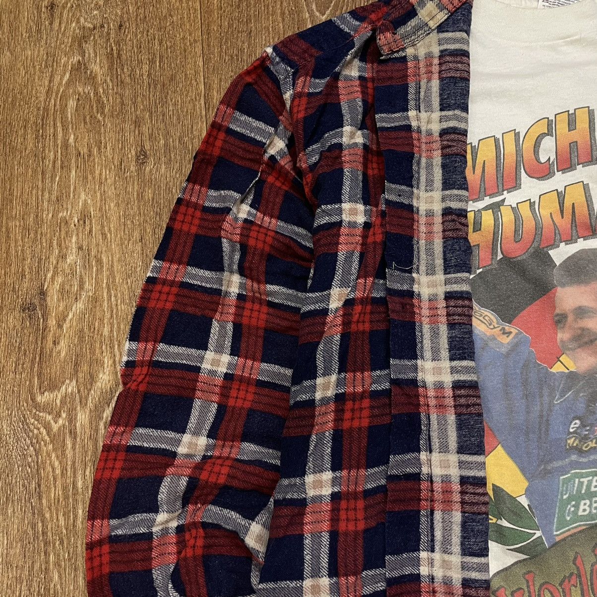 Vintage Vintage 90s Plaid Shirt Oversized Grunge Baggy Faded Red S Size US S / EU 44-46 / 1 - 5 Thumbnail