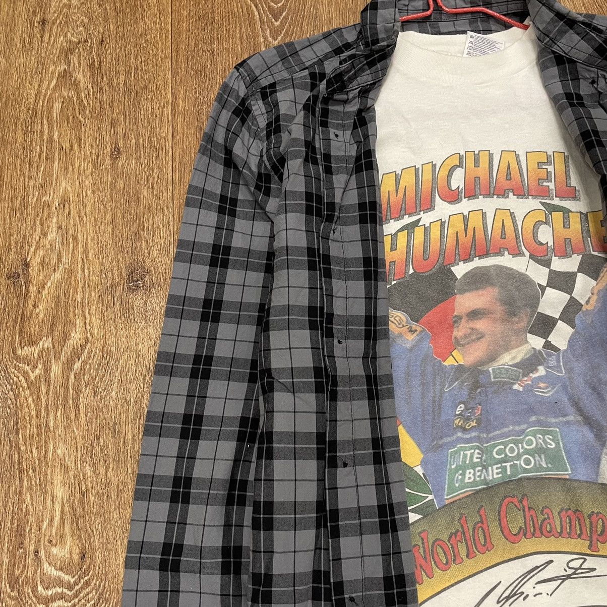 Vintage Vintage 90s Plaid Flannel Shirt Oversized Grunge Y2K Logo L Size US L / EU 52-54 / 3 - 4 Thumbnail