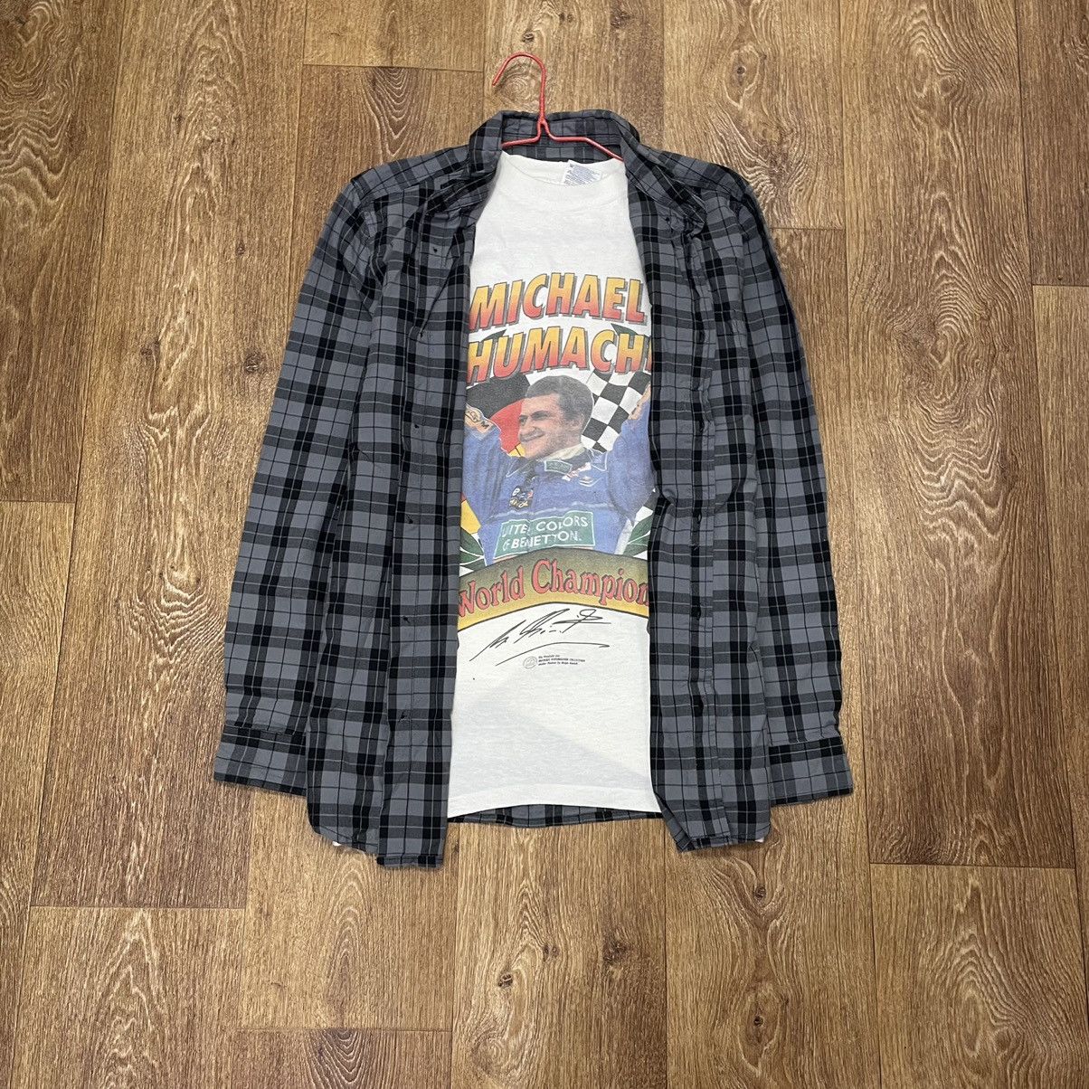 Vintage Vintage 90s Plaid Flannel Shirt Oversized Grunge Y2K Logo L Size US L / EU 52-54 / 3 - 1 Thumbnail