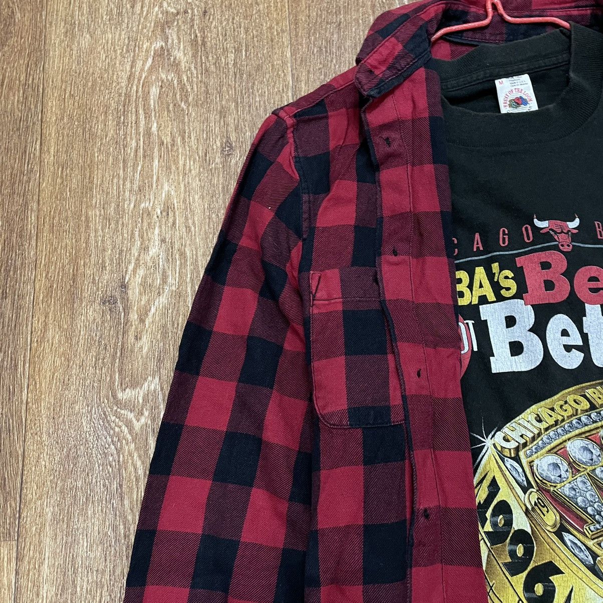 Vintage Vintage Y2K Red Black Checkered Shirt Grunge Streetwear S Size US S / EU 44-46 / 1 - 4 Thumbnail