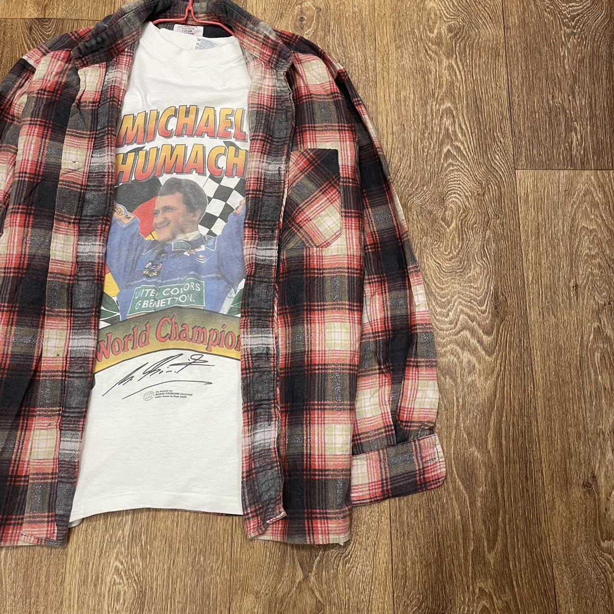 Vintage Vintage 90s Checkered Shirt Grunge Skate Oversized Washed XL Size US XL / EU 56 / 4 - 2 Thumbnail