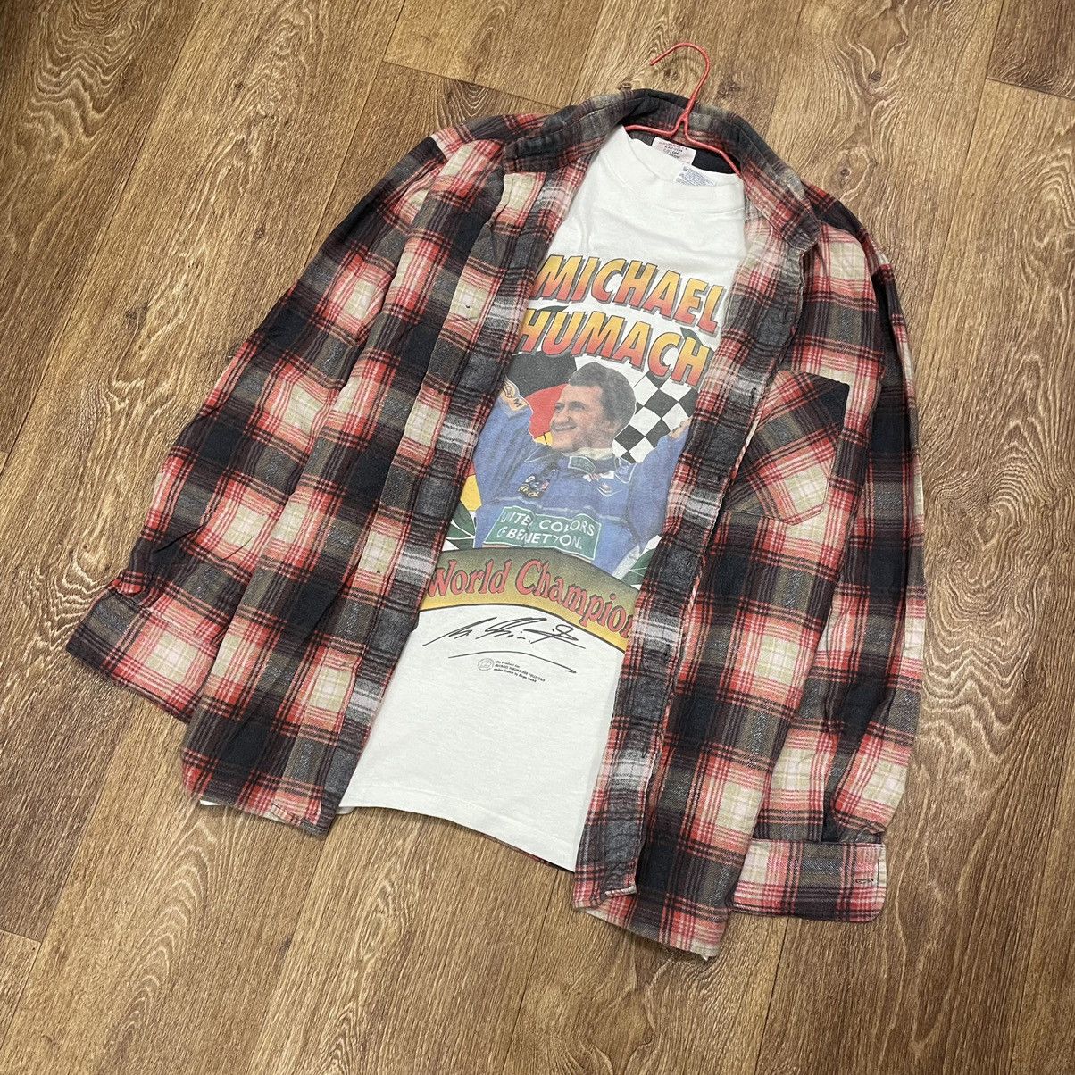 Vintage Vintage 90s Checkered Shirt Grunge Skate Oversized Washed XL Size US XL / EU 56 / 4 - 6 Thumbnail