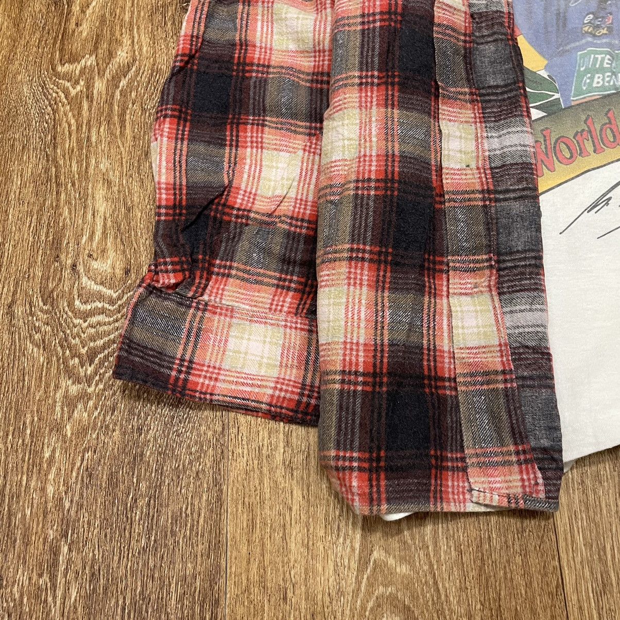 Vintage Vintage 90s Checkered Shirt Grunge Skate Oversized Washed XL Size US XL / EU 56 / 4 - 3 Thumbnail