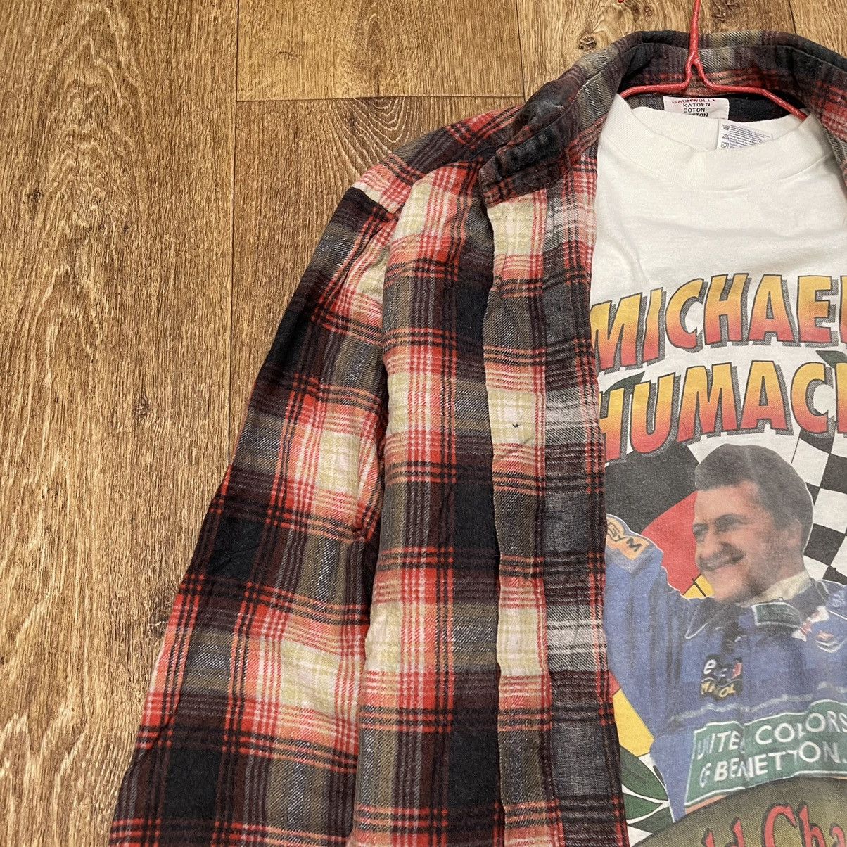 Vintage Vintage 90s Checkered Shirt Grunge Skate Oversized Washed XL Size US XL / EU 56 / 4 - 4 Thumbnail