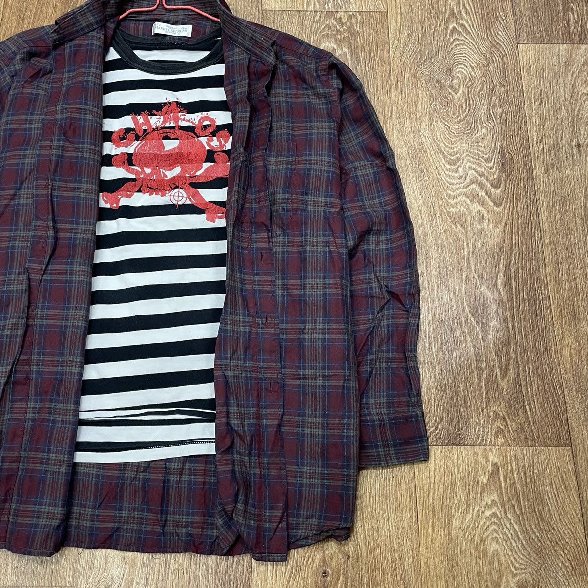 Vintage Vintage 90s Striped Graphic Tee Grunge Skate Aesthetic XL Size US XL / EU 56 / 4 - 3 Thumbnail