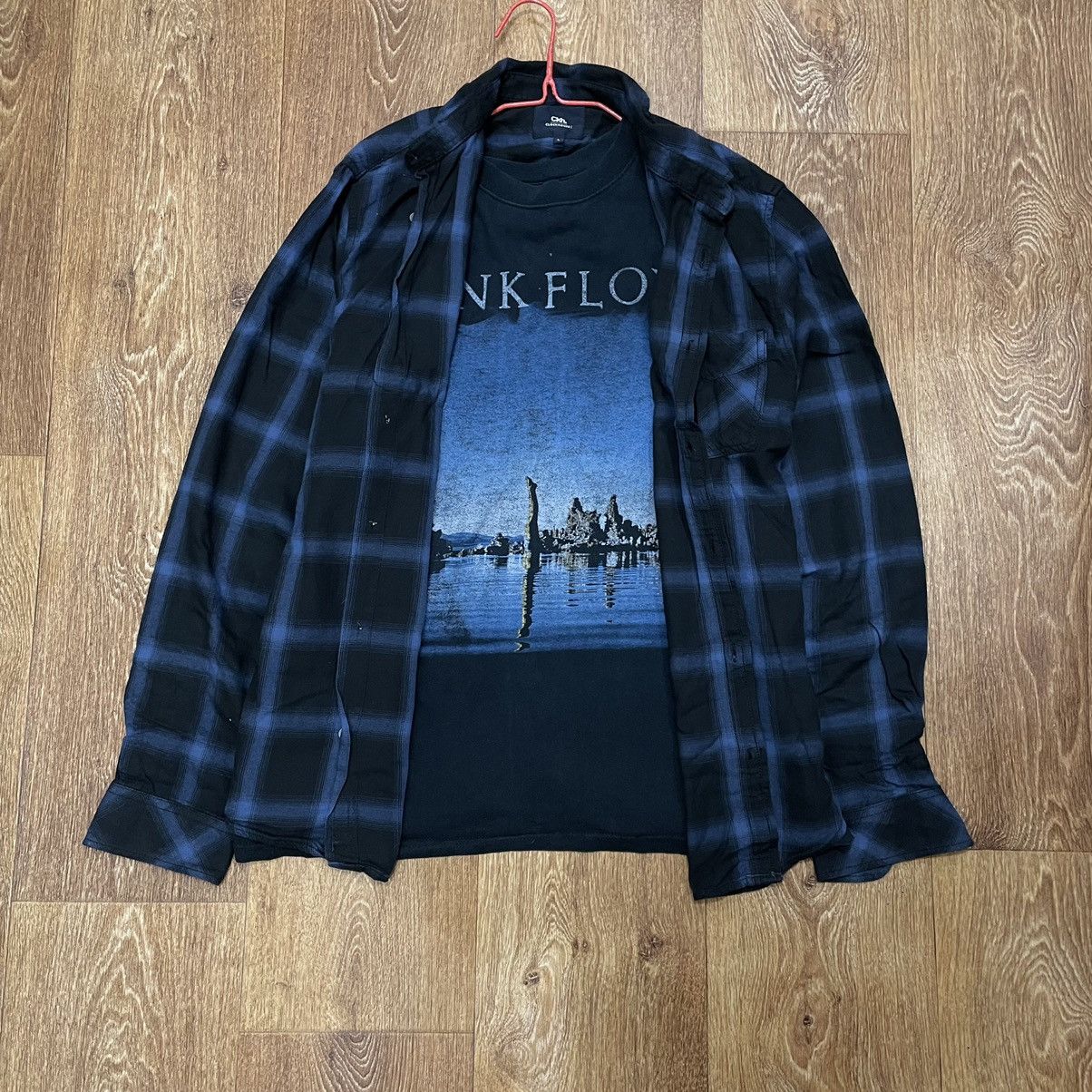 Vintage Vintage 90s Plaid Shirt Graphic Tee Grunge Skate Boxy Slim L Size US L / EU 52-54 / 3 - 1 Thumbnail