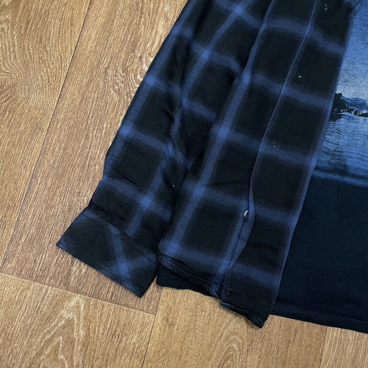 Vintage Vintage 90s Plaid Shirt Graphic Tee Grunge Skate Boxy Slim L Size US L / EU 52-54 / 3 - 4 Thumbnail