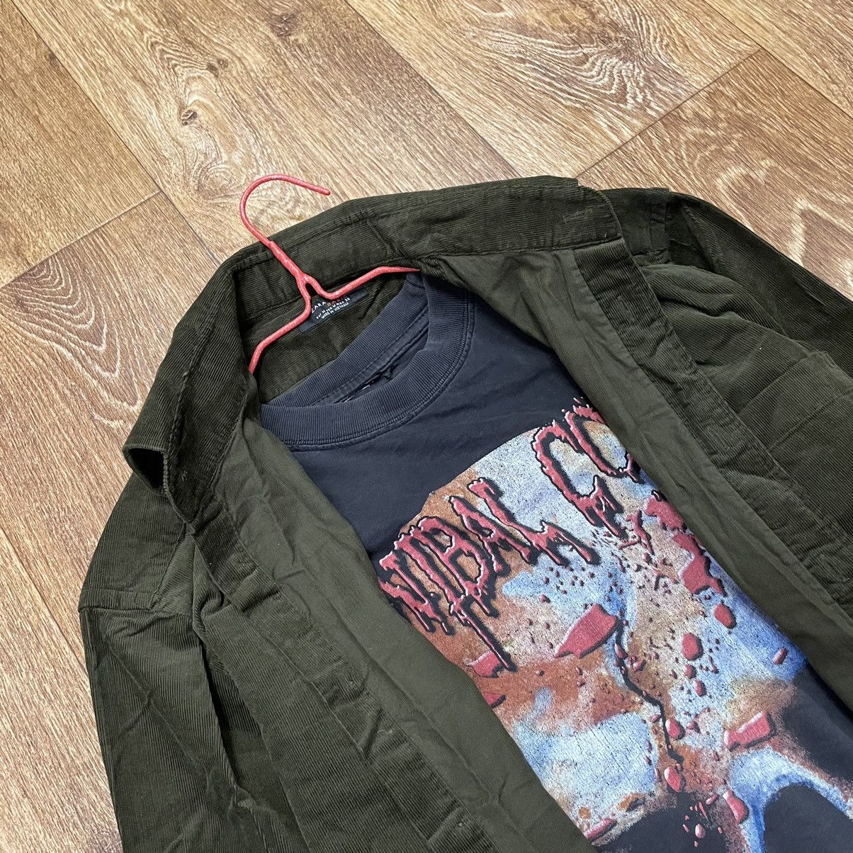 Vintage Vintage 90s Quilted Nylon Shirt Jacket Olive Faded Grunge M Size US M / EU 48-50 / 2 - 5 Thumbnail