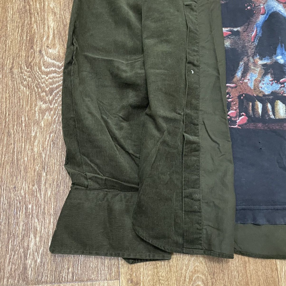 Vintage Vintage 90s Quilted Nylon Shirt Jacket Olive Faded Grunge M Size US M / EU 48-50 / 2 - 3 Thumbnail